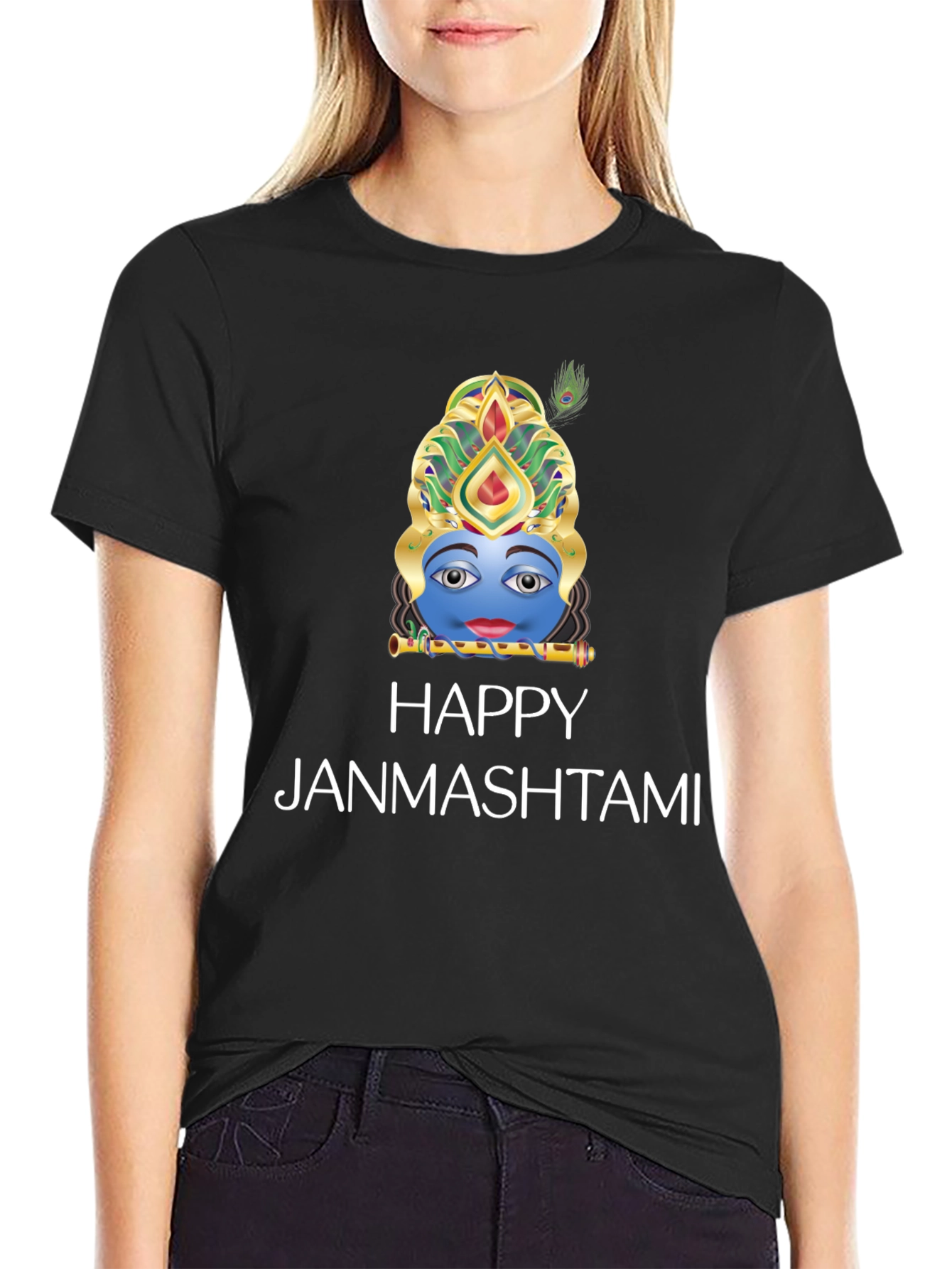 Happy Janmashtami T-Shirt Krishna Graphic Tee