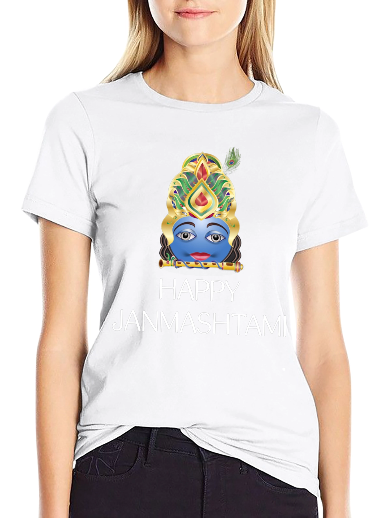 Happy Janmashtami T-Shirt Krishna Graphic Tee