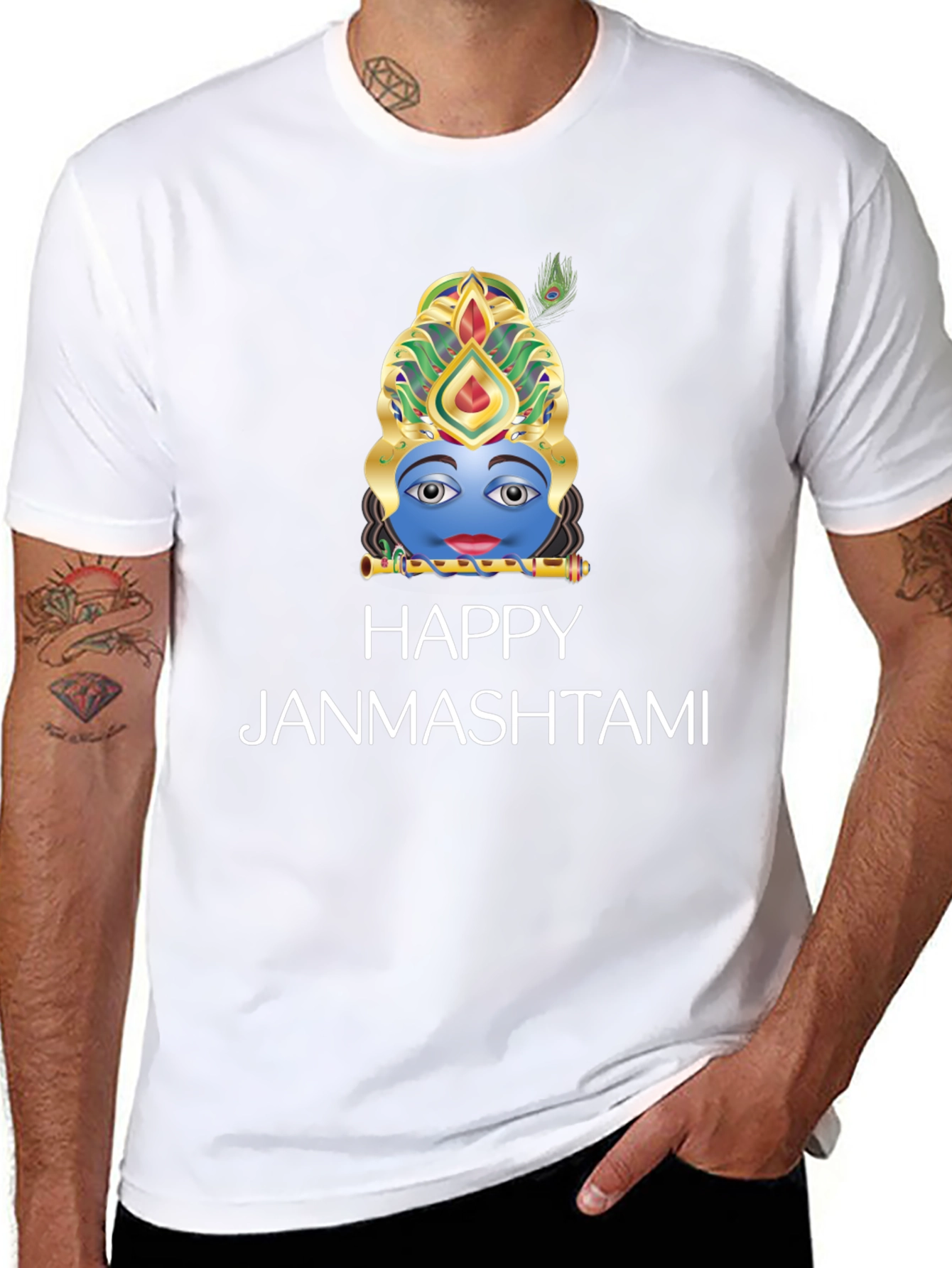 Happy Janmashtami T-Shirt Krishna Graphic Tee