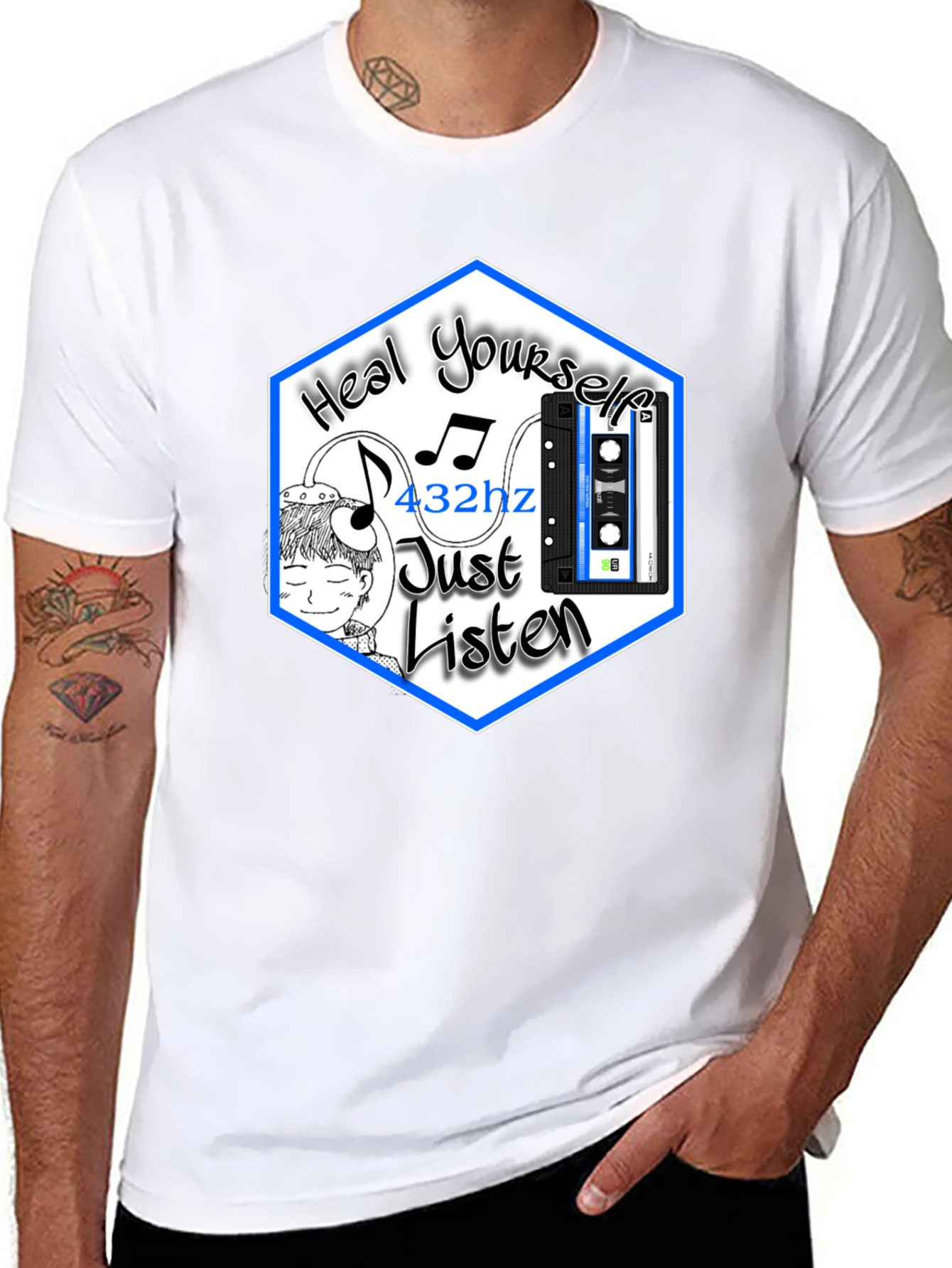 Heal Yourself T-Shirt 432hz Meditation Music Tee