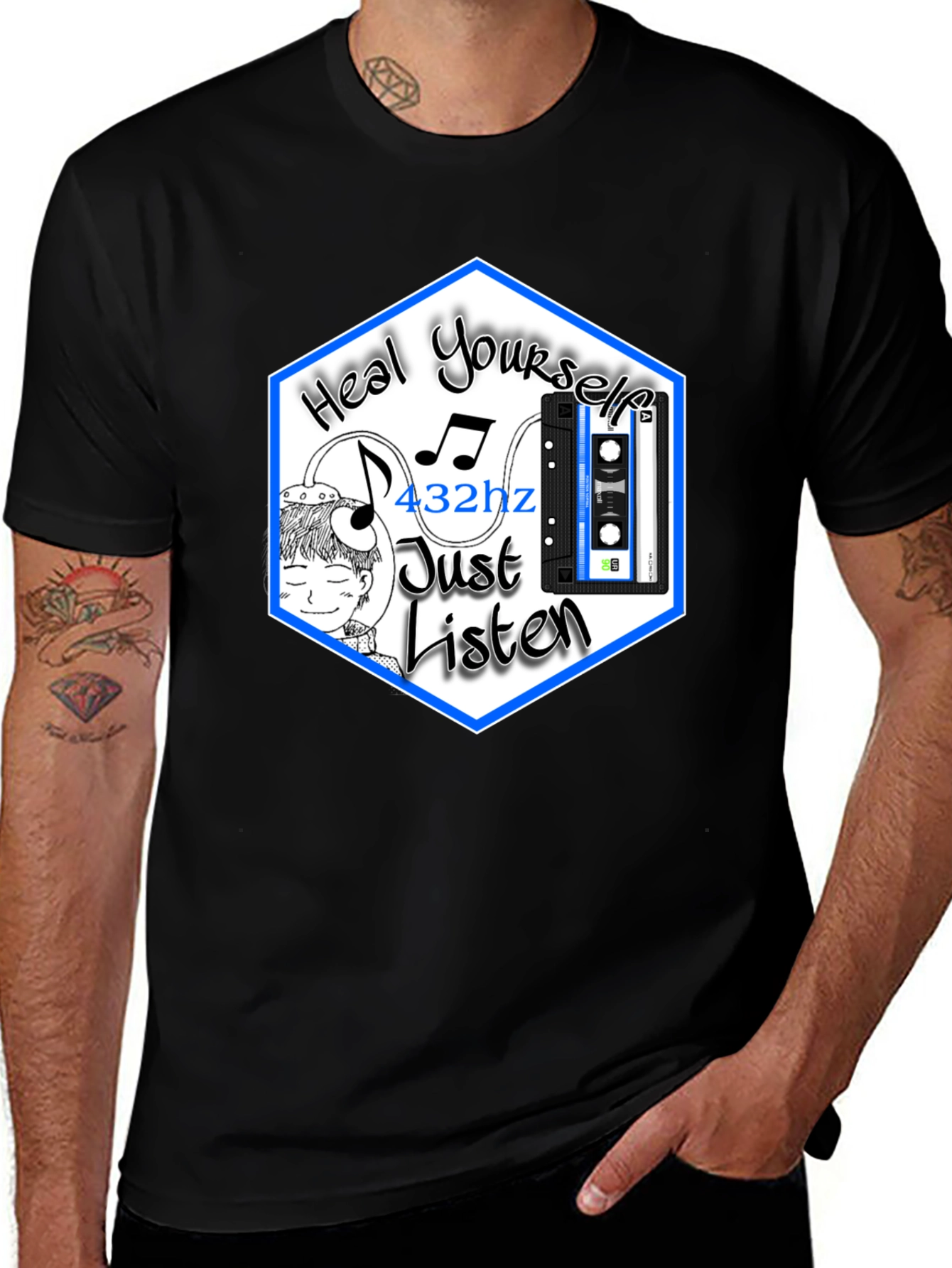 Heal Yourself T-Shirt 432hz Meditation Music Tee