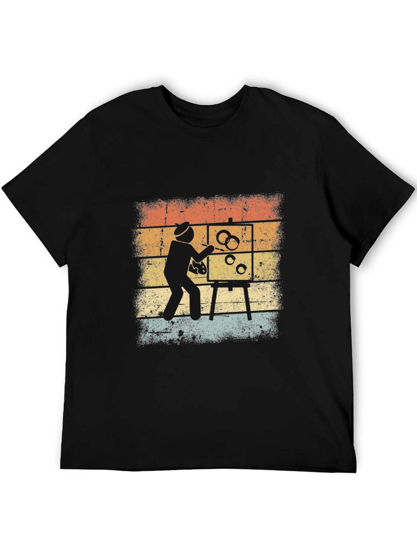 Retro Artist Painting T-Shirt