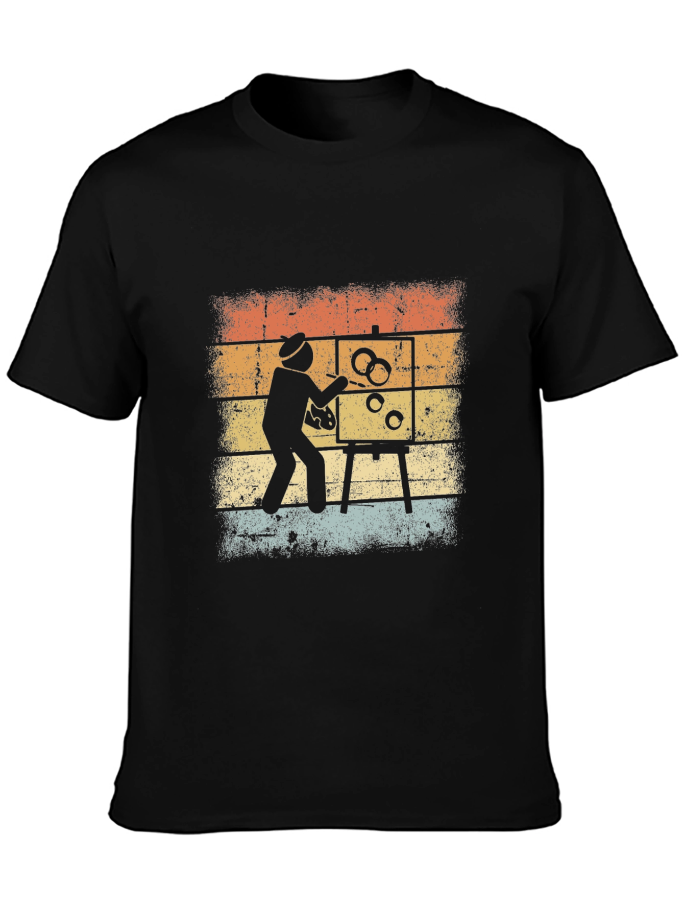 Retro Artist Painting T-Shirt