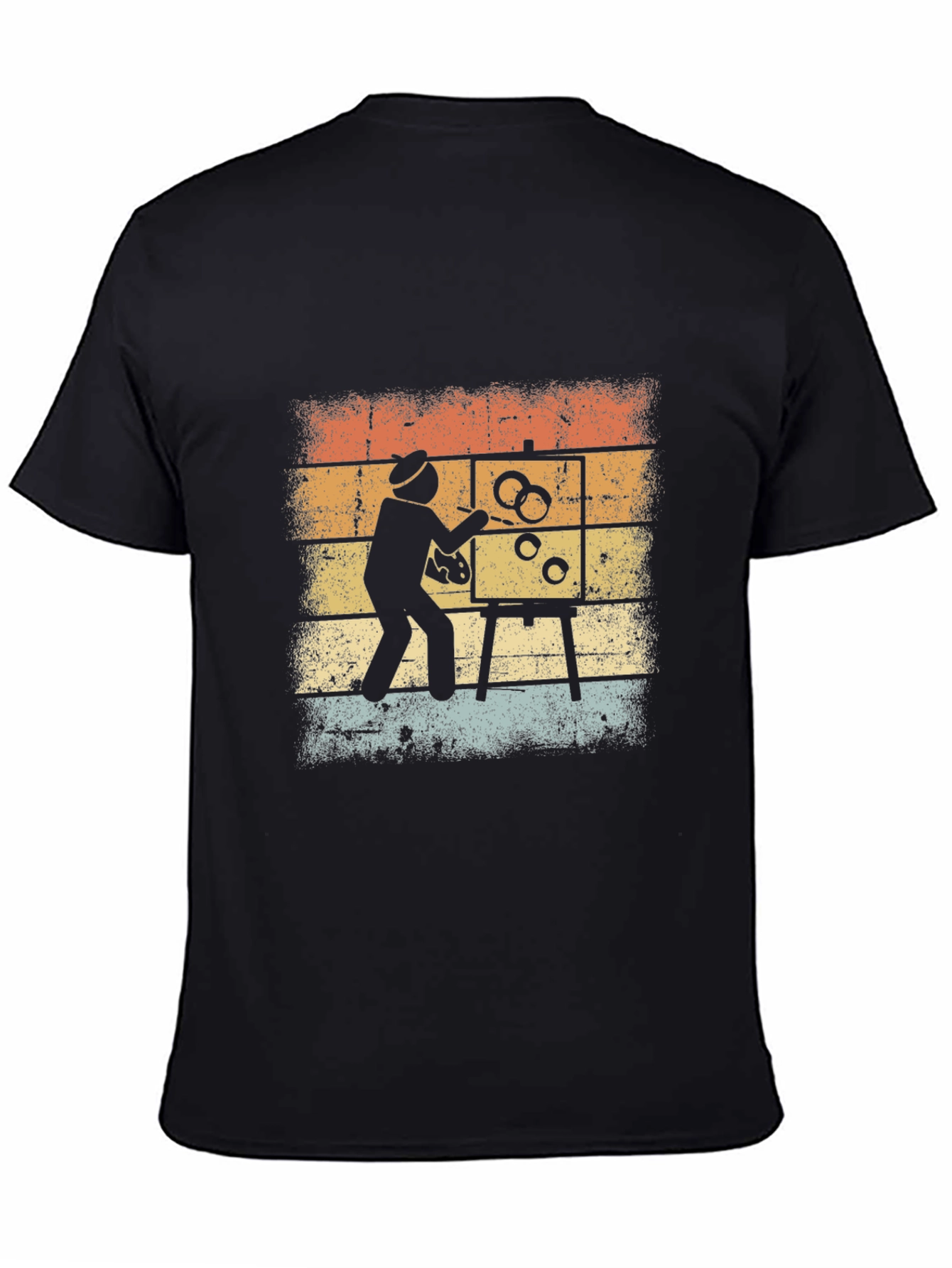 Retro Artist Painting T-Shirt