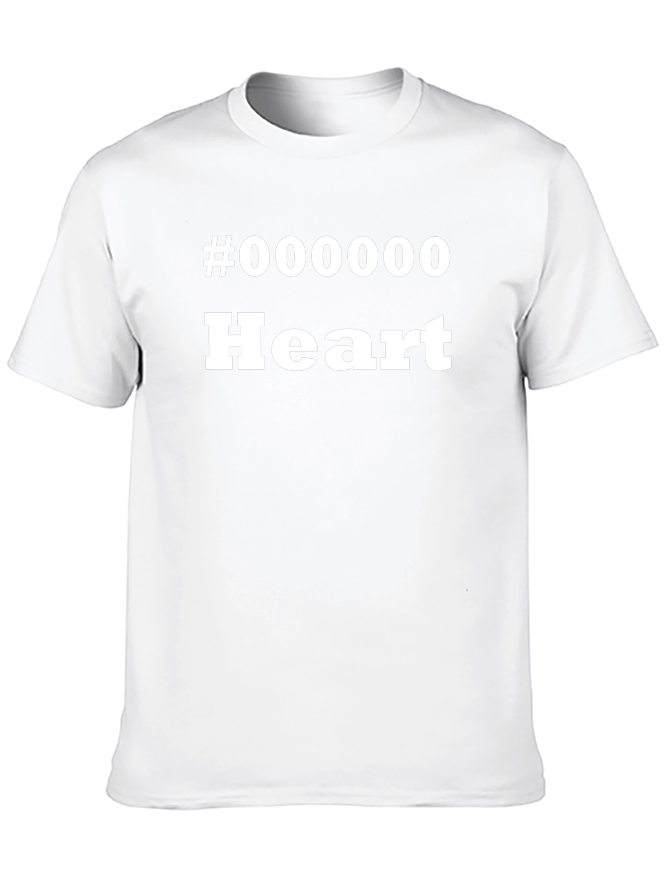 Black Heart T-Shirt: #000000 Graphic Tee