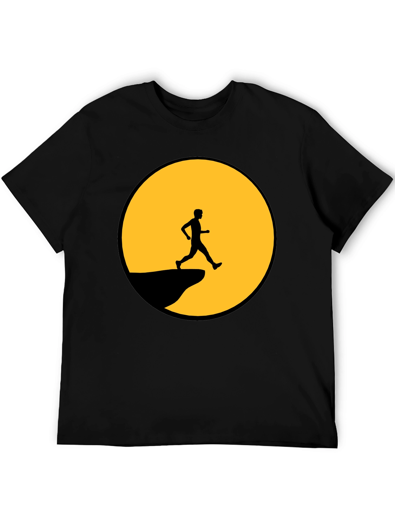 Man on the Moon Graphic Tee - Black