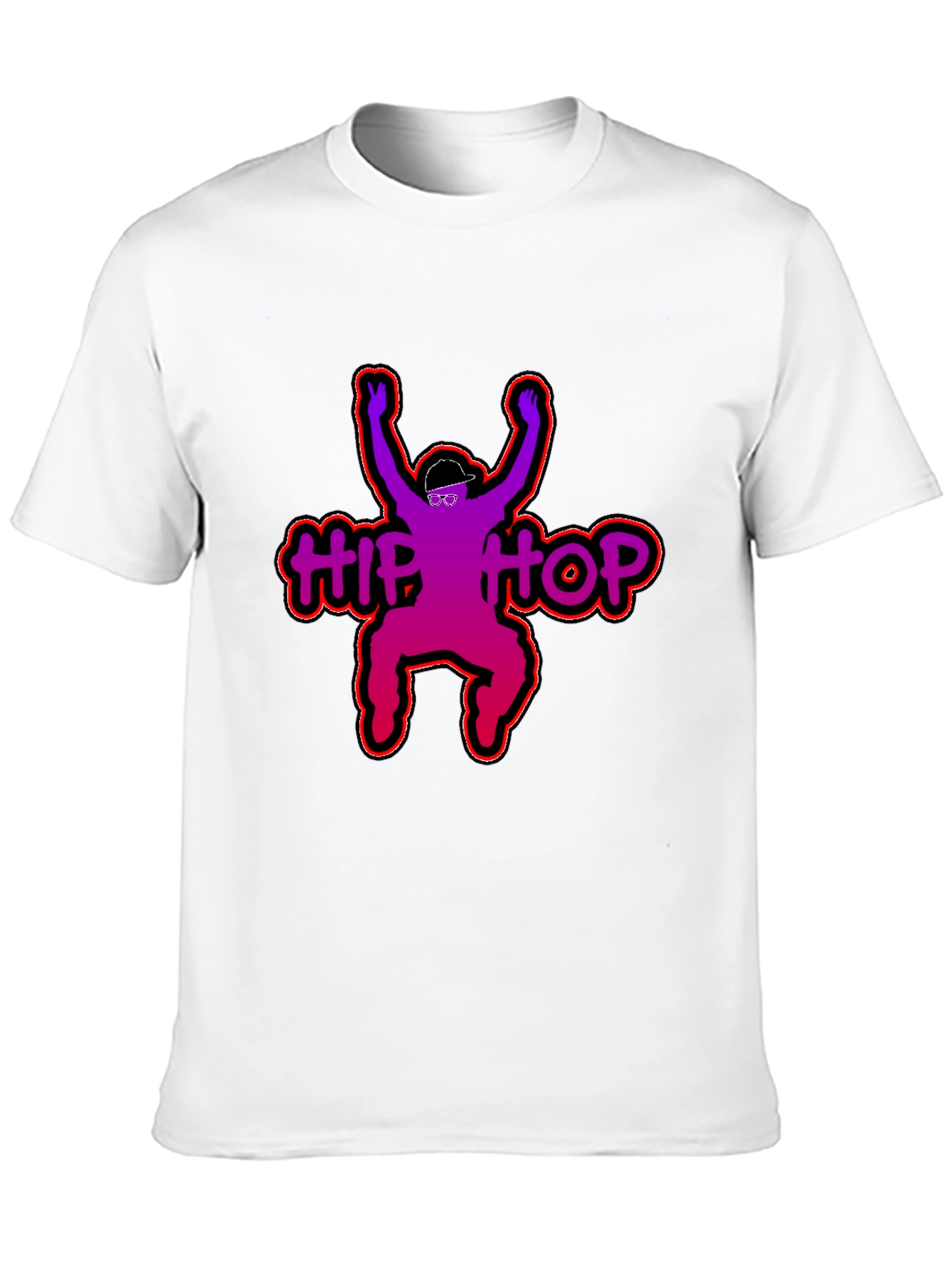 Hip Hop Graphic Print T-Shirt