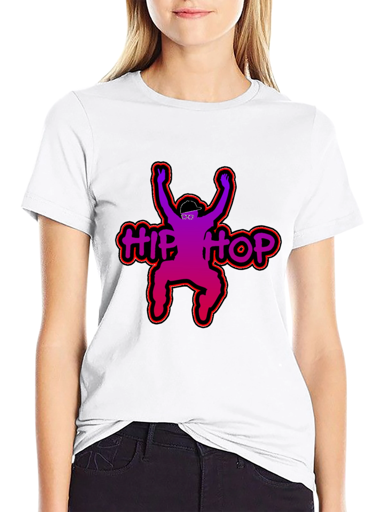 Hip Hop Graphic Print T-Shirt