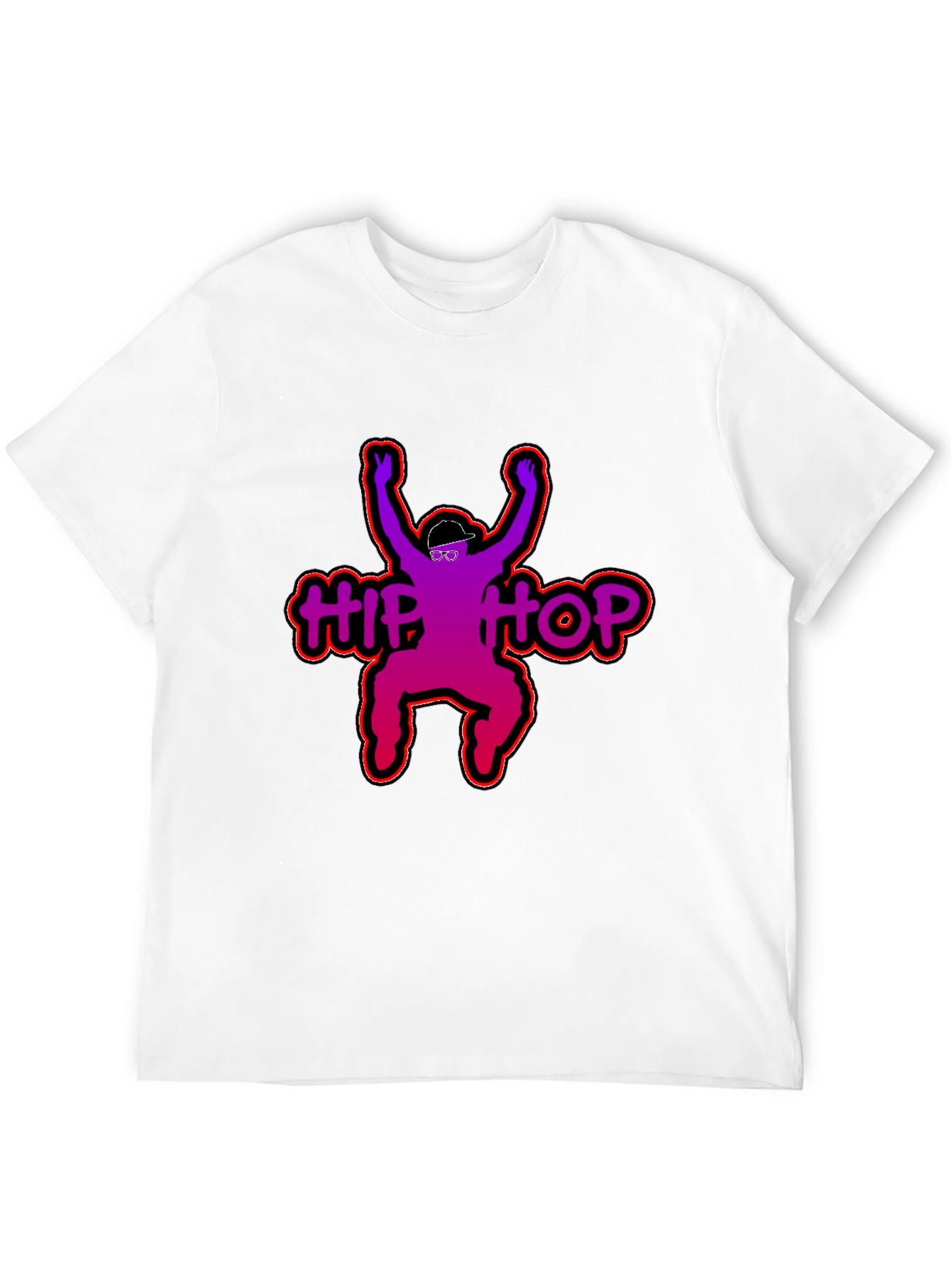 Hip Hop Graphic Print T-Shirt