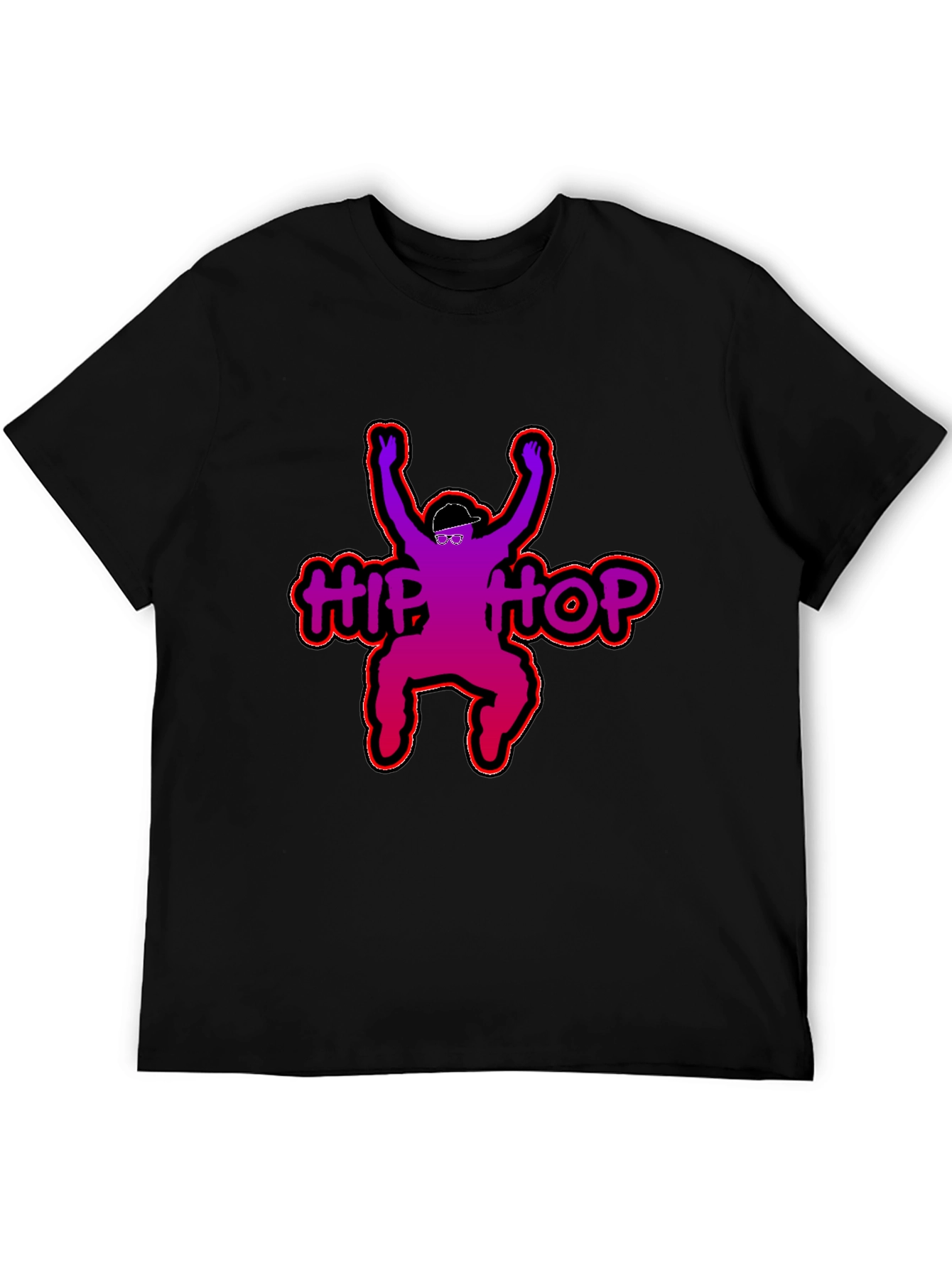 Hip Hop Graphic Print T-Shirt