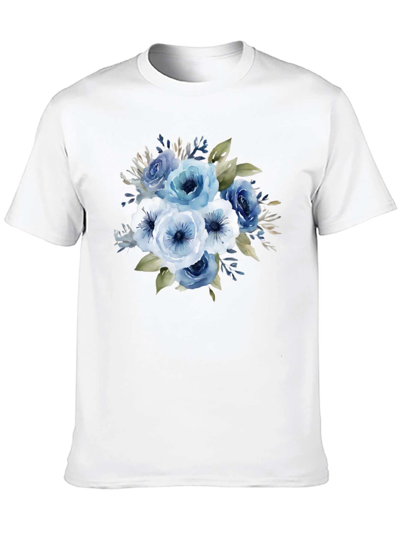 Floral Bouquet Graphic T-Shirt - Black Cotton Tee