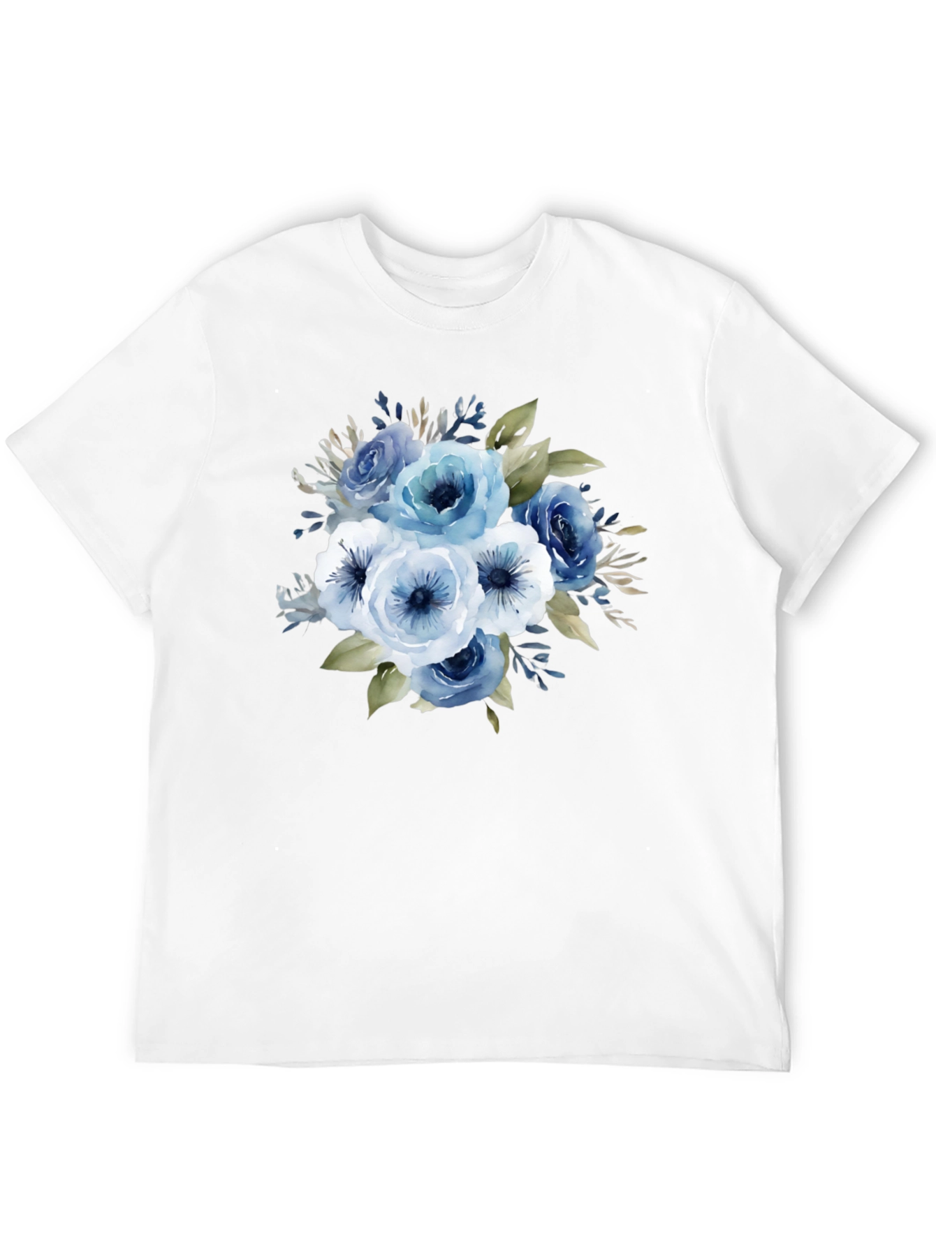Floral Bouquet Graphic T-Shirt - Black Cotton Tee