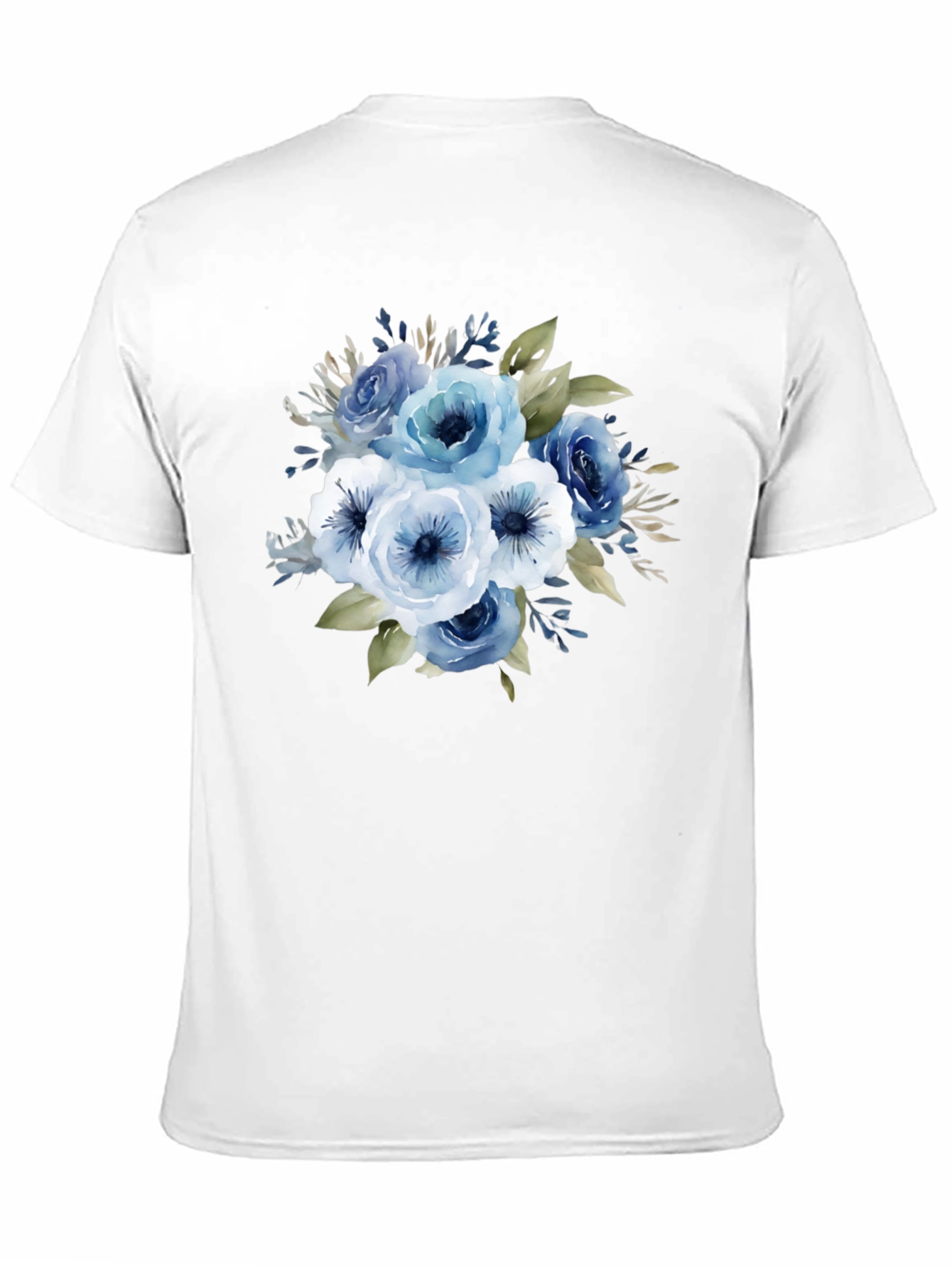 Floral Bouquet Graphic T-Shirt - Black Cotton Tee