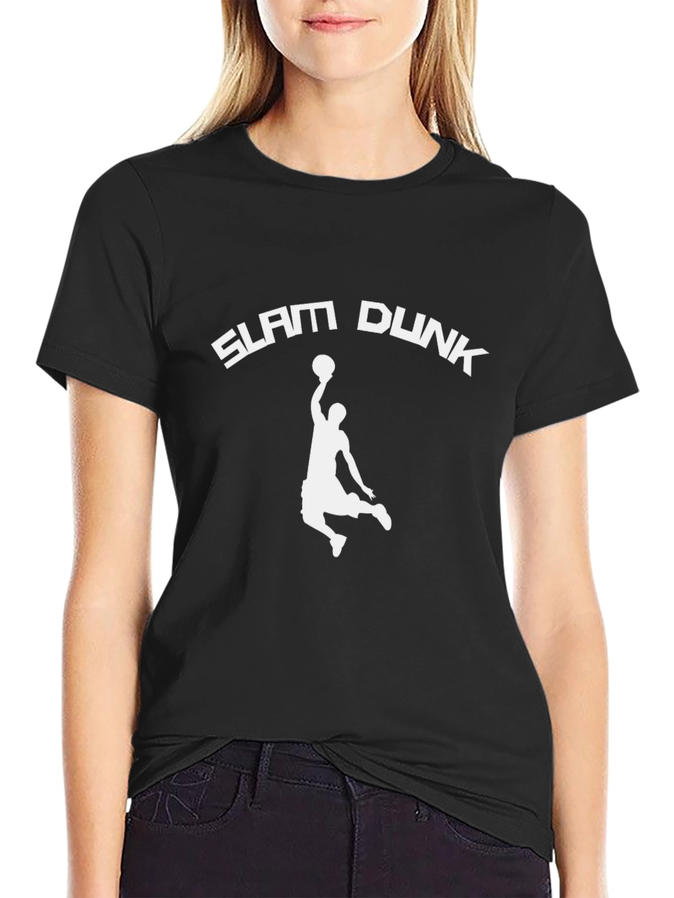 Slam Dunk Graphic T-Shirt - Black Cotton Tee