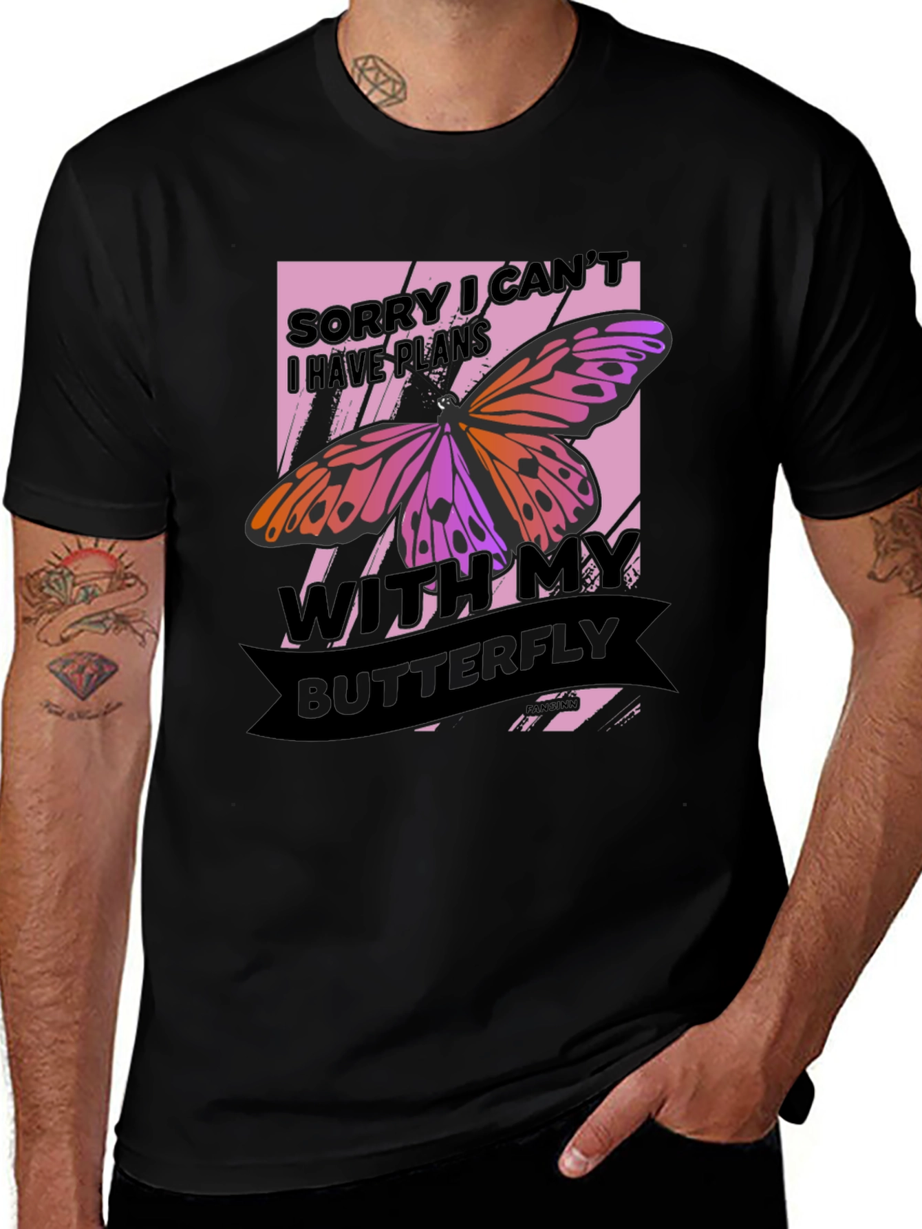 Butterfly Graphic Tee - Sorry I Cant