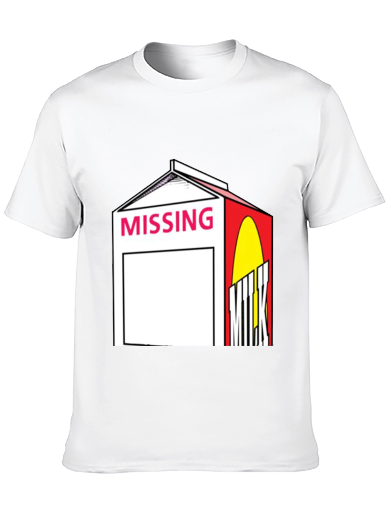 Missing Milk Carton Graphic Tee - Black