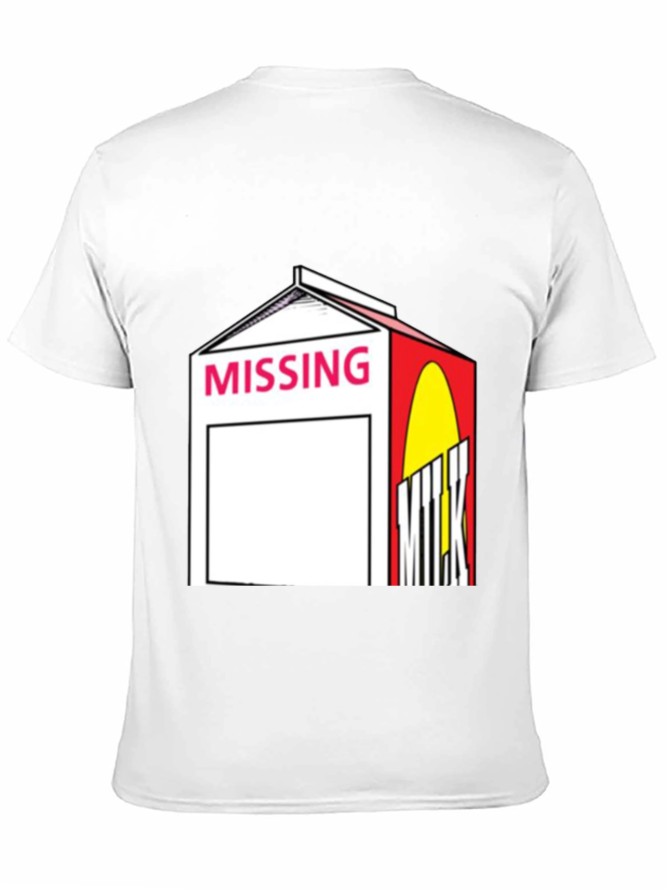 Missing Milk Carton Graphic Tee - Black
