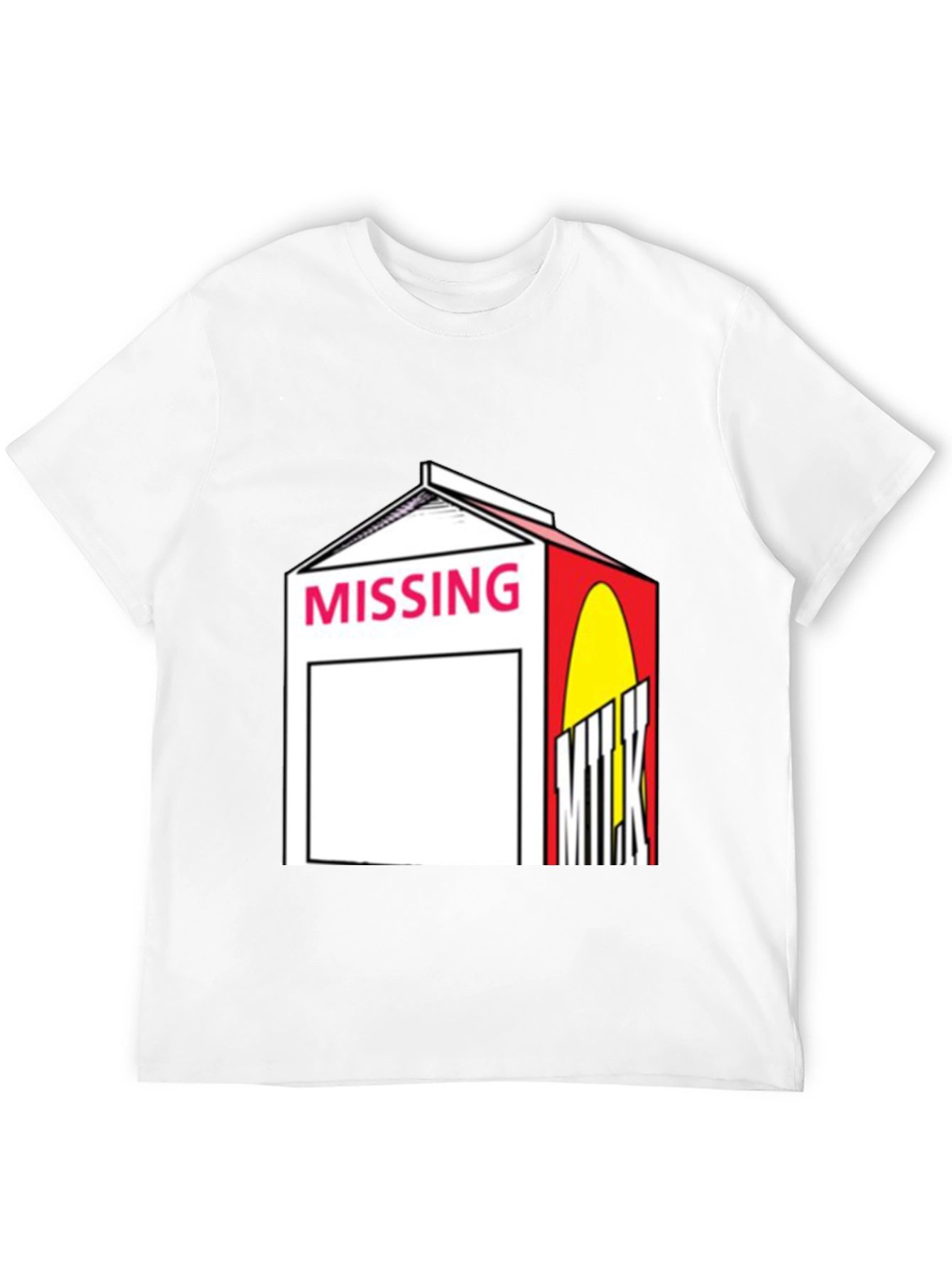 Missing Milk Carton Graphic Tee - Black