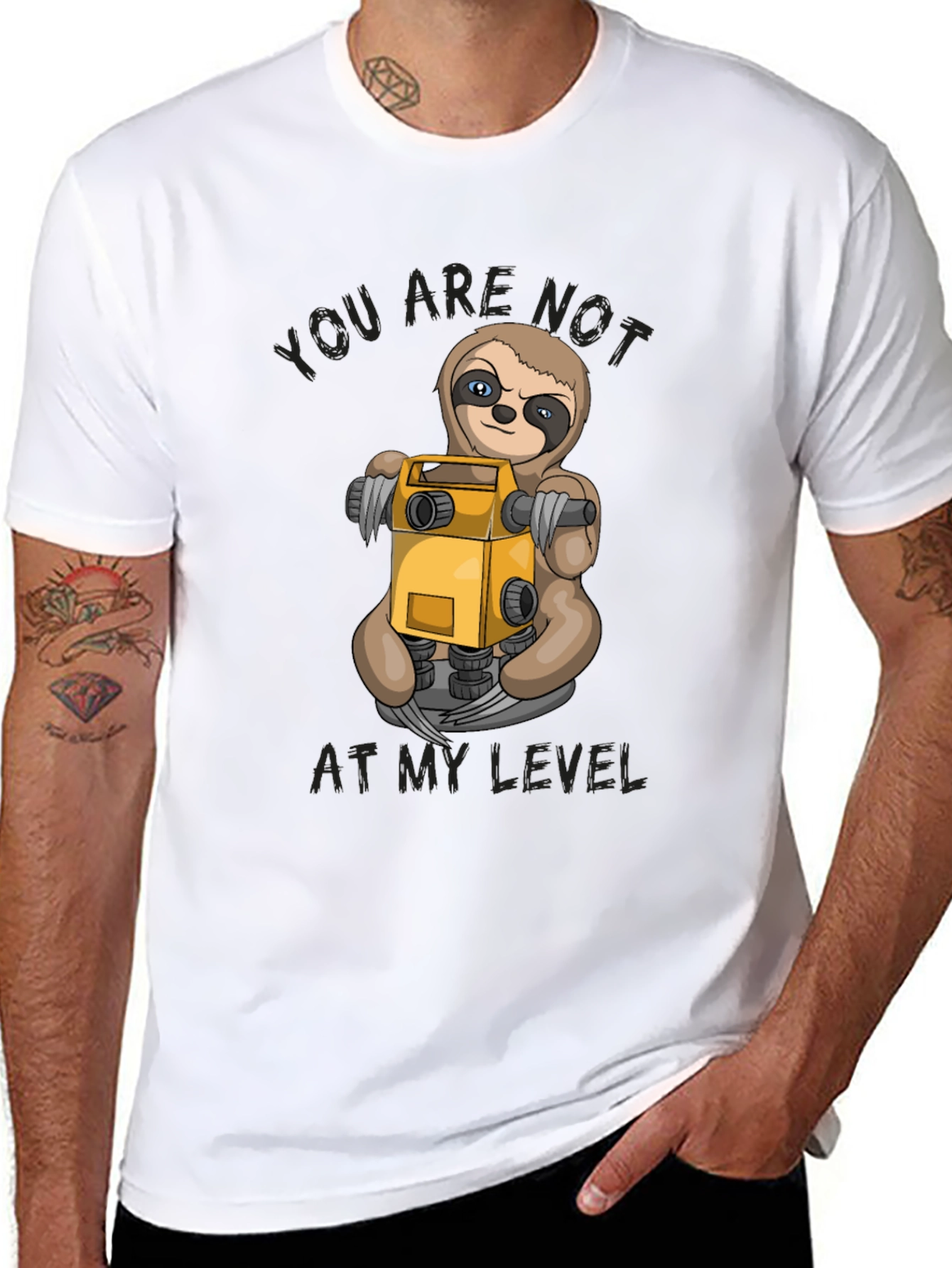 Sloth Level Funny T-Shirt