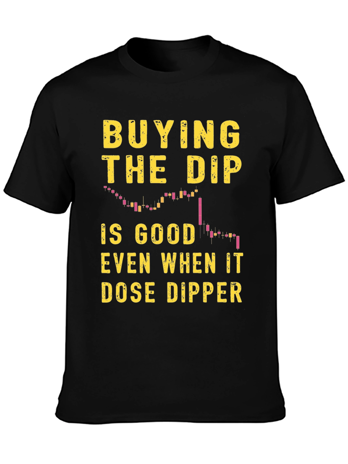 Buy the Dip Mens Black Graphic Tee