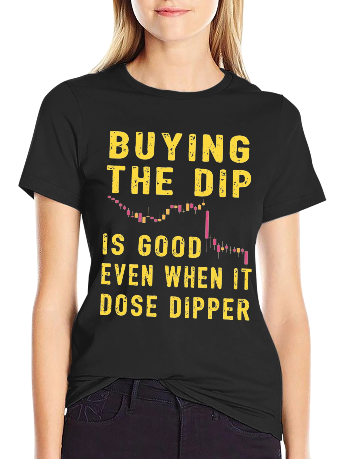 Buy the Dip Mens Black Graphic Tee