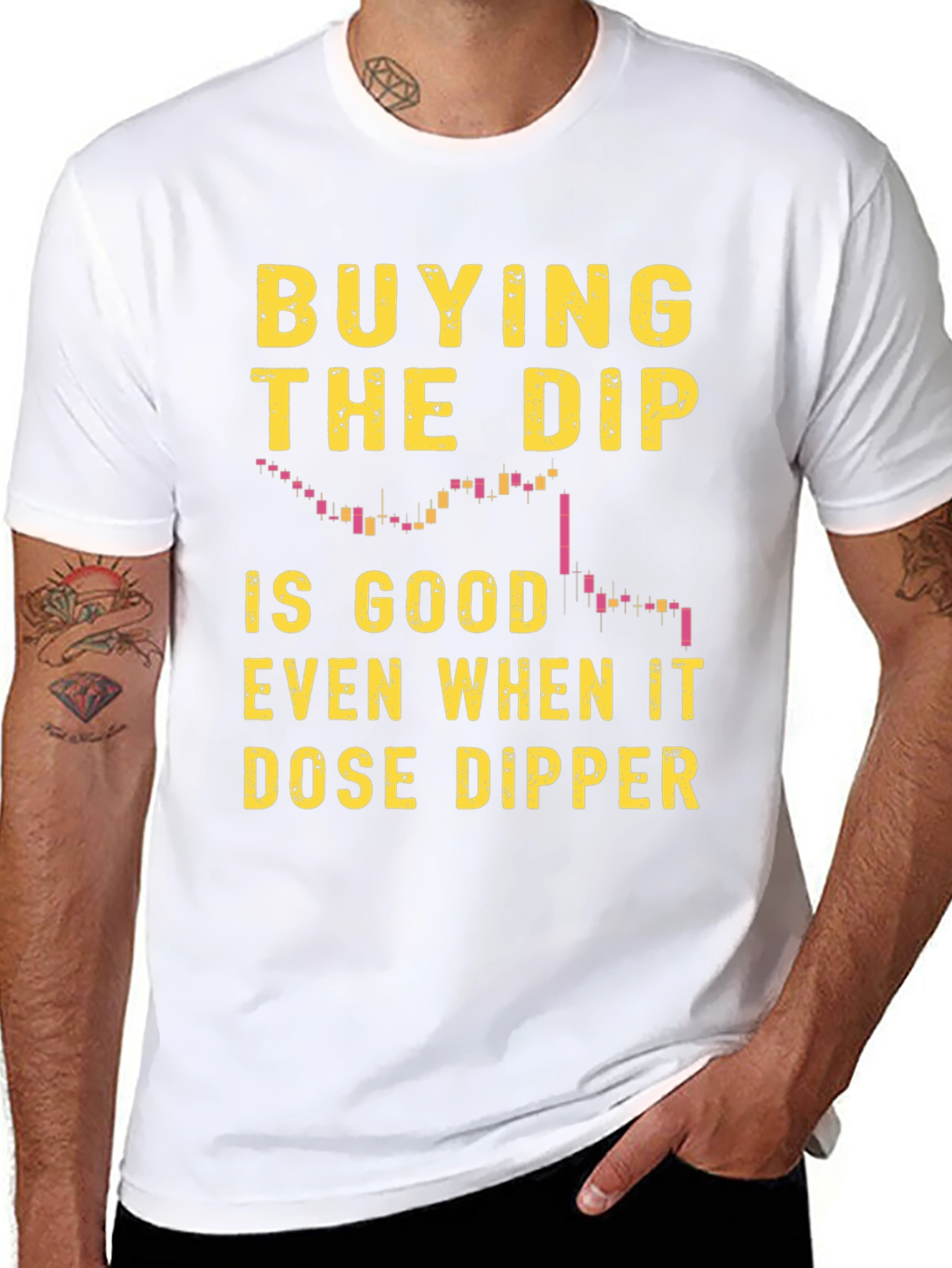 Buy the Dip Mens Black Graphic Tee