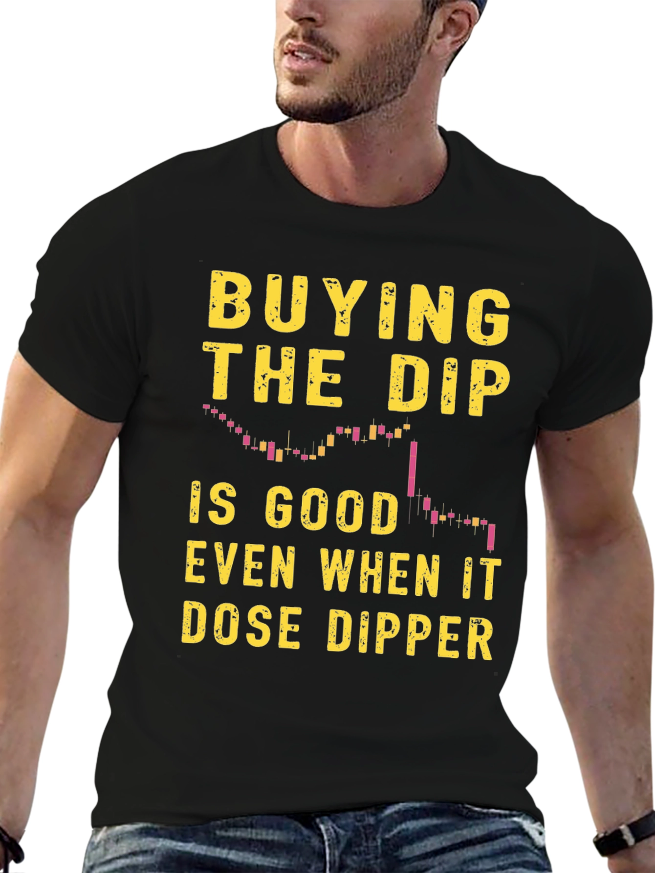 Buy the Dip Mens Black Graphic Tee