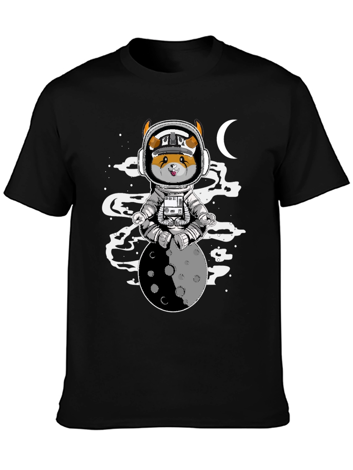 Astronaut Dog on the Moon T-Shirt