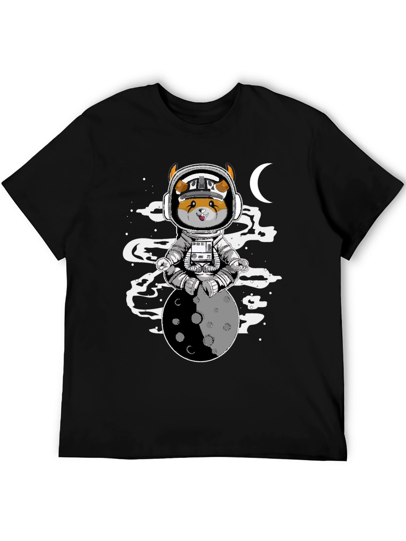 Astronaut Dog on the Moon T-Shirt