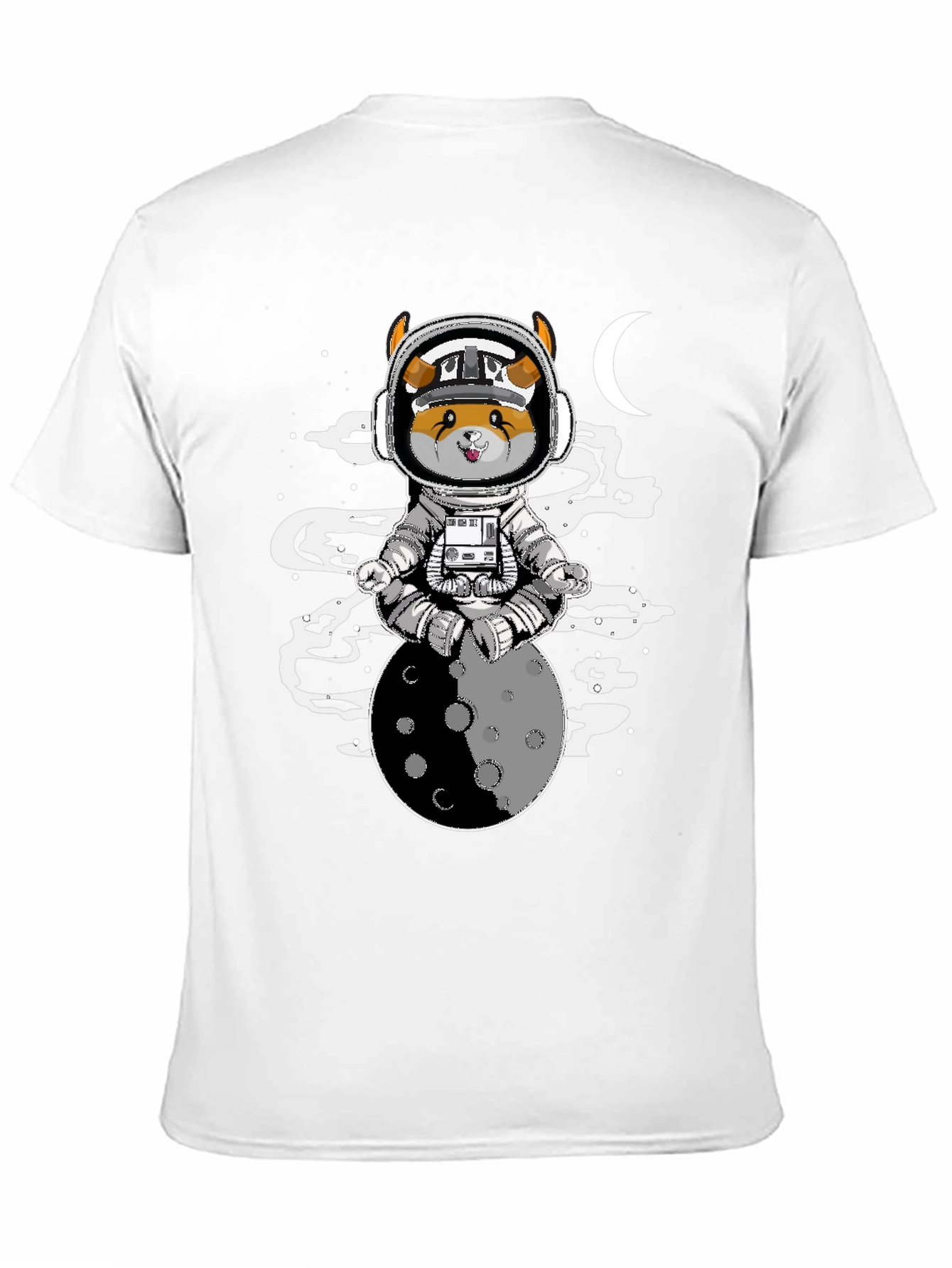 Astronaut Dog on the Moon T-Shirt