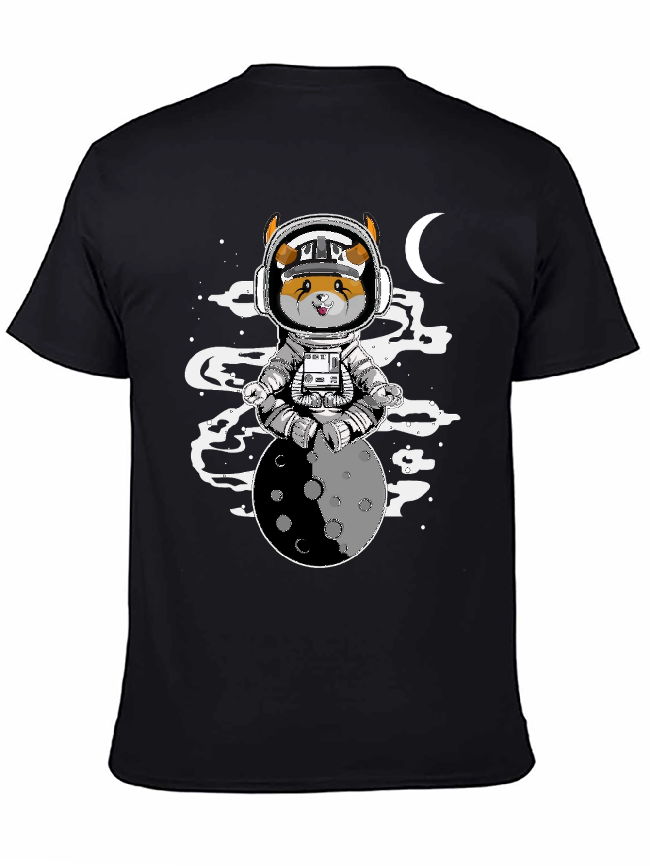 Astronaut Dog on the Moon T-Shirt