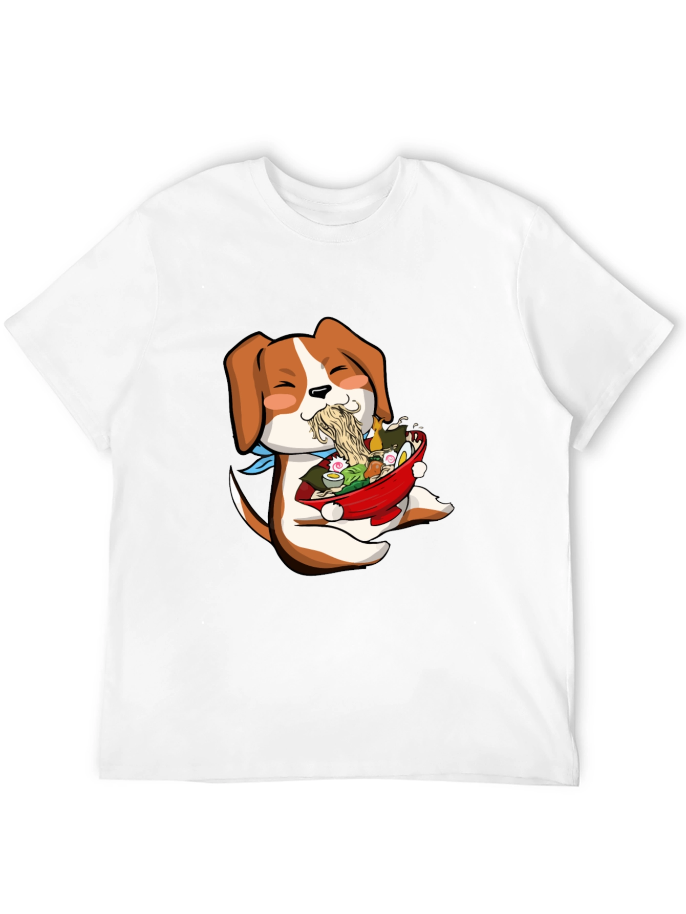 Dog Ramen Lover T-Shirt - Cute Anime Style