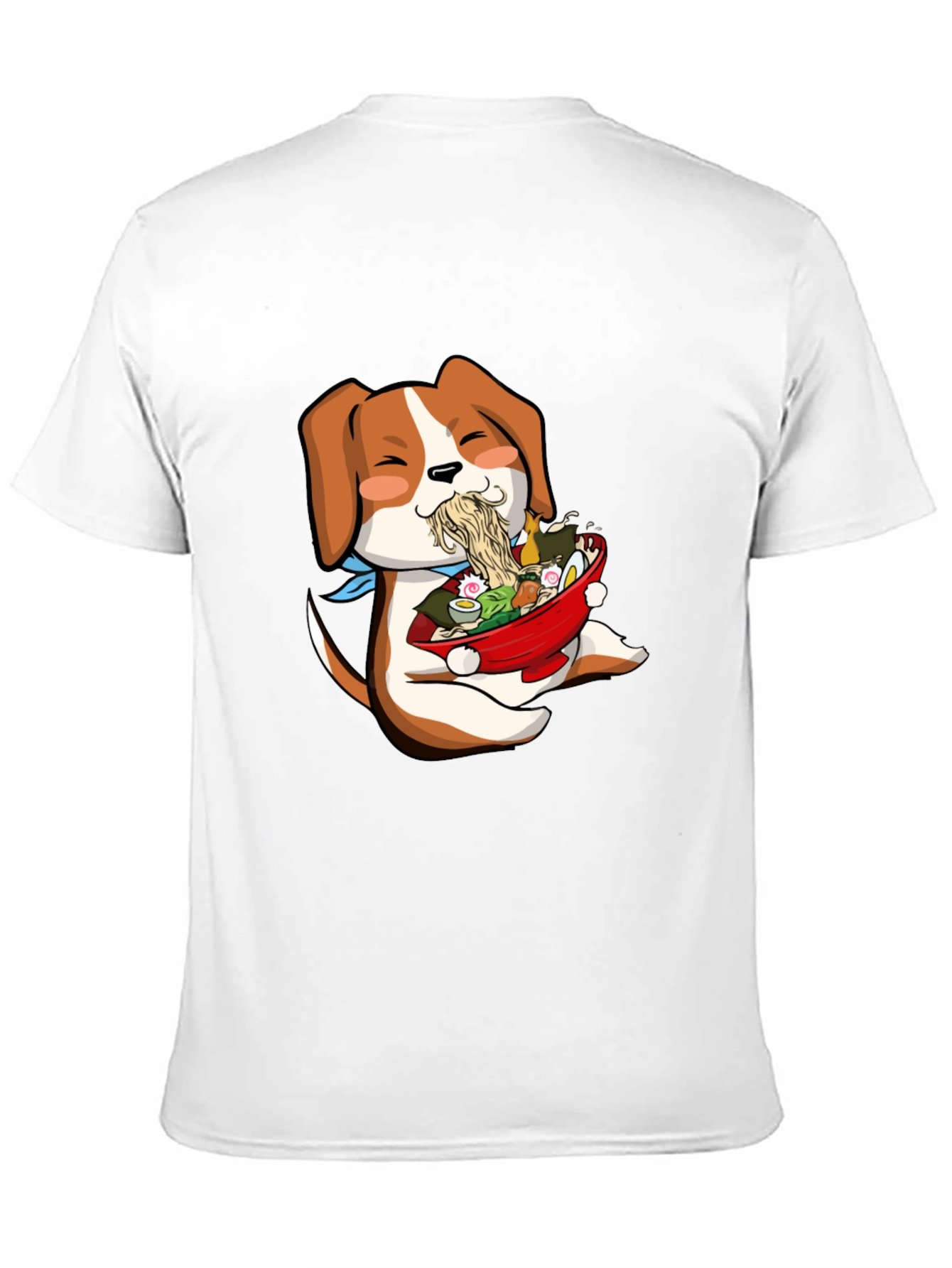 Dog Ramen Lover T-Shirt - Cute Anime Style