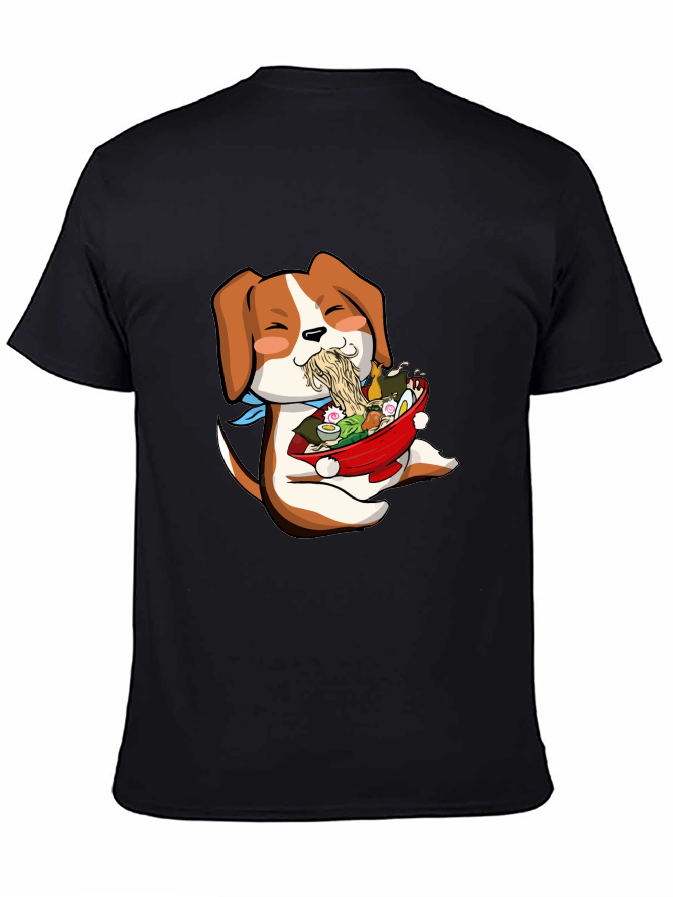 Dog Ramen Lover T-Shirt - Cute Anime Style