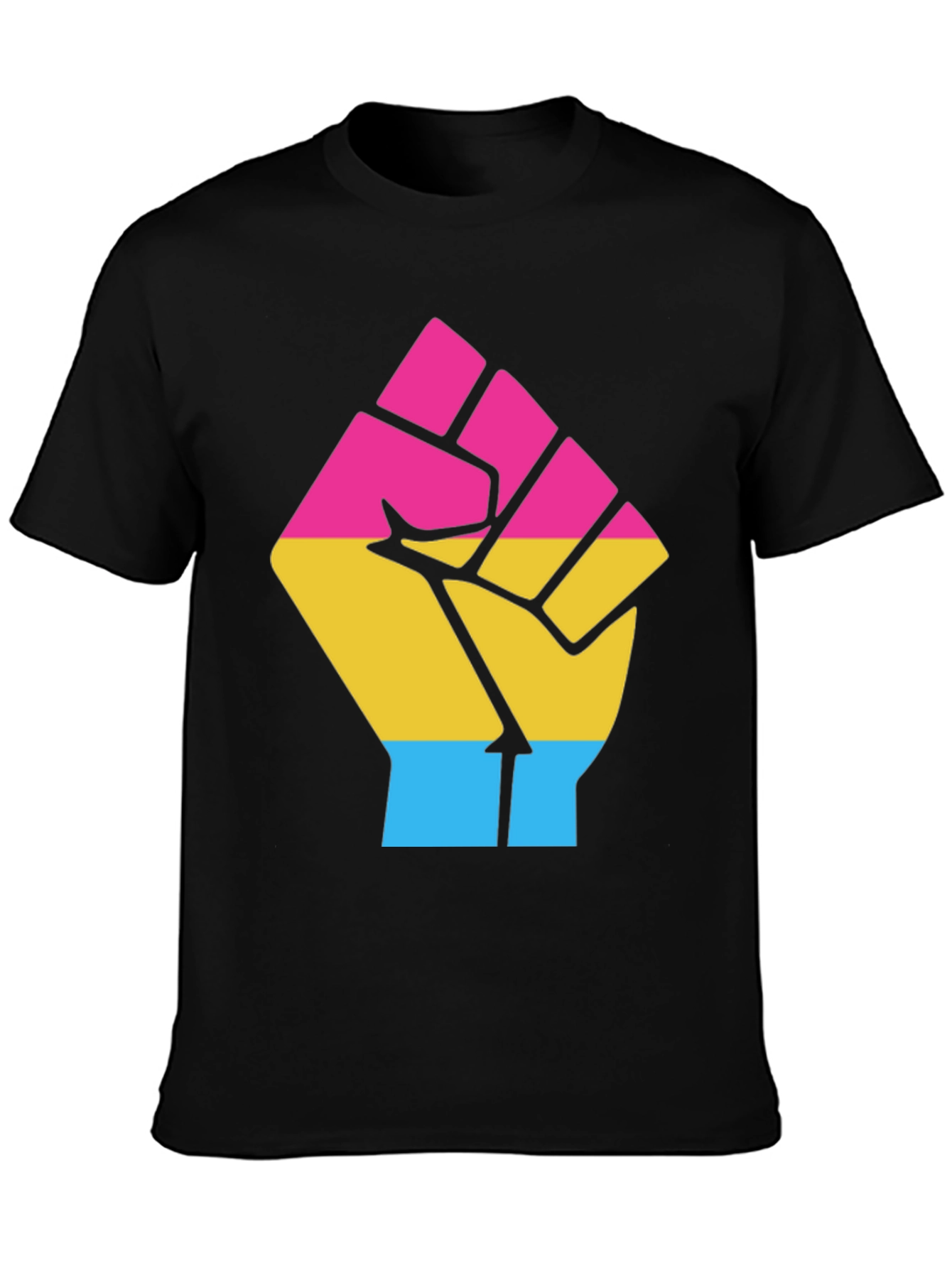 Pansexual Pride Fist T-Shirt - Equality & Empowerment