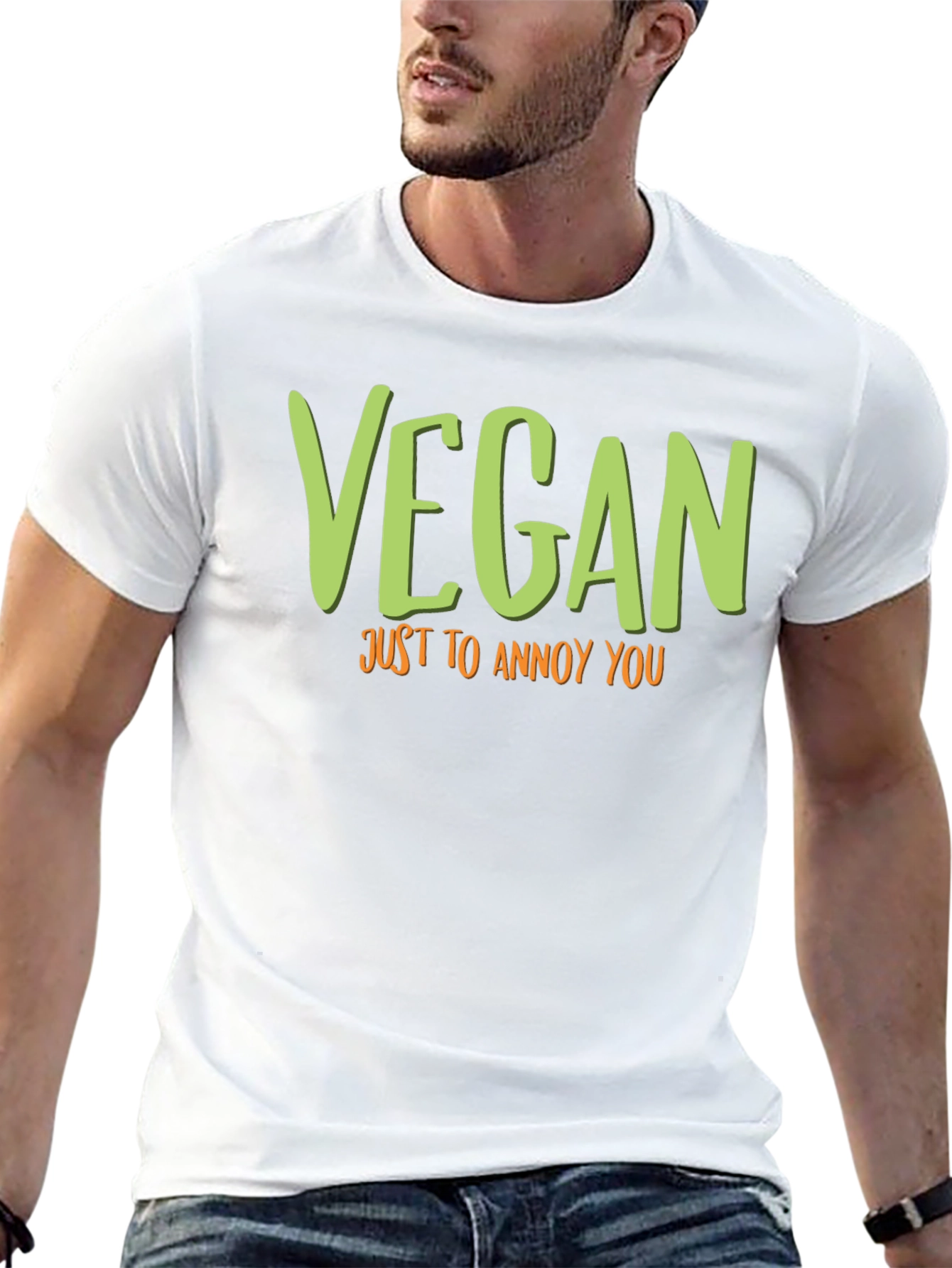Vegan Just to Annoy You T-Shirt Funny Graphic Tee