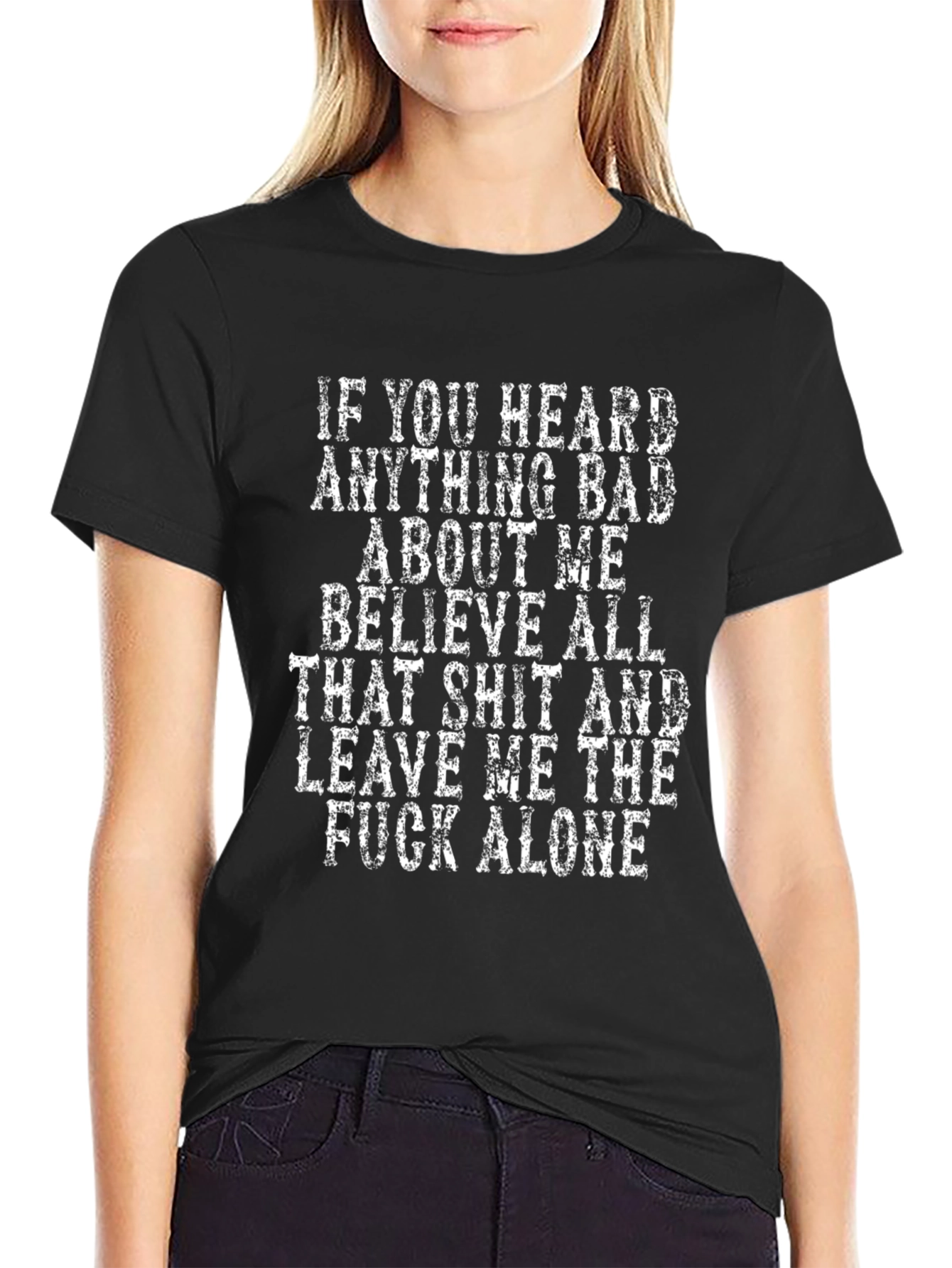 Sarcastic Statement T-Shirt - Leave Me Alone Tee