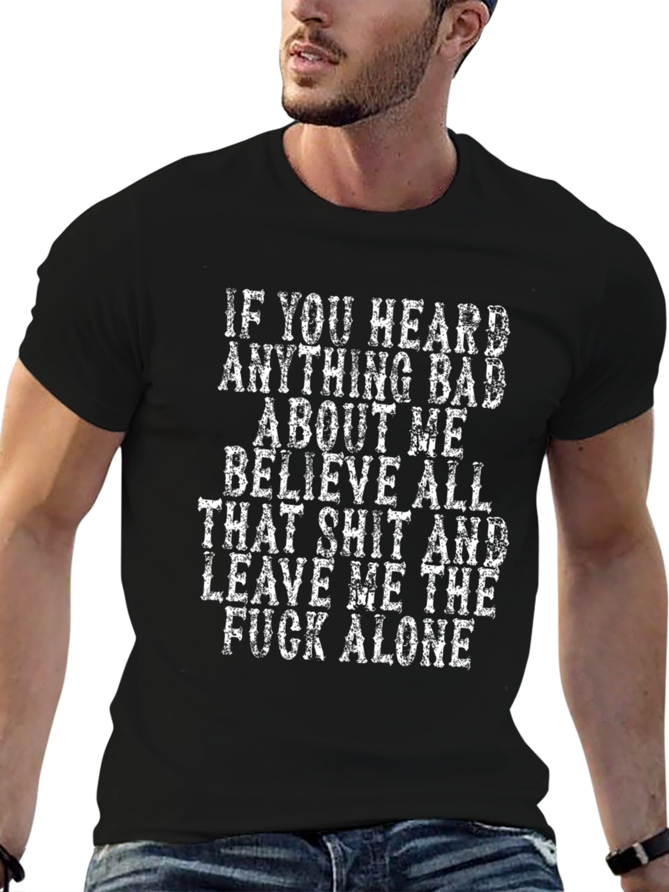 Sarcastic Statement T-Shirt - Leave Me Alone Tee