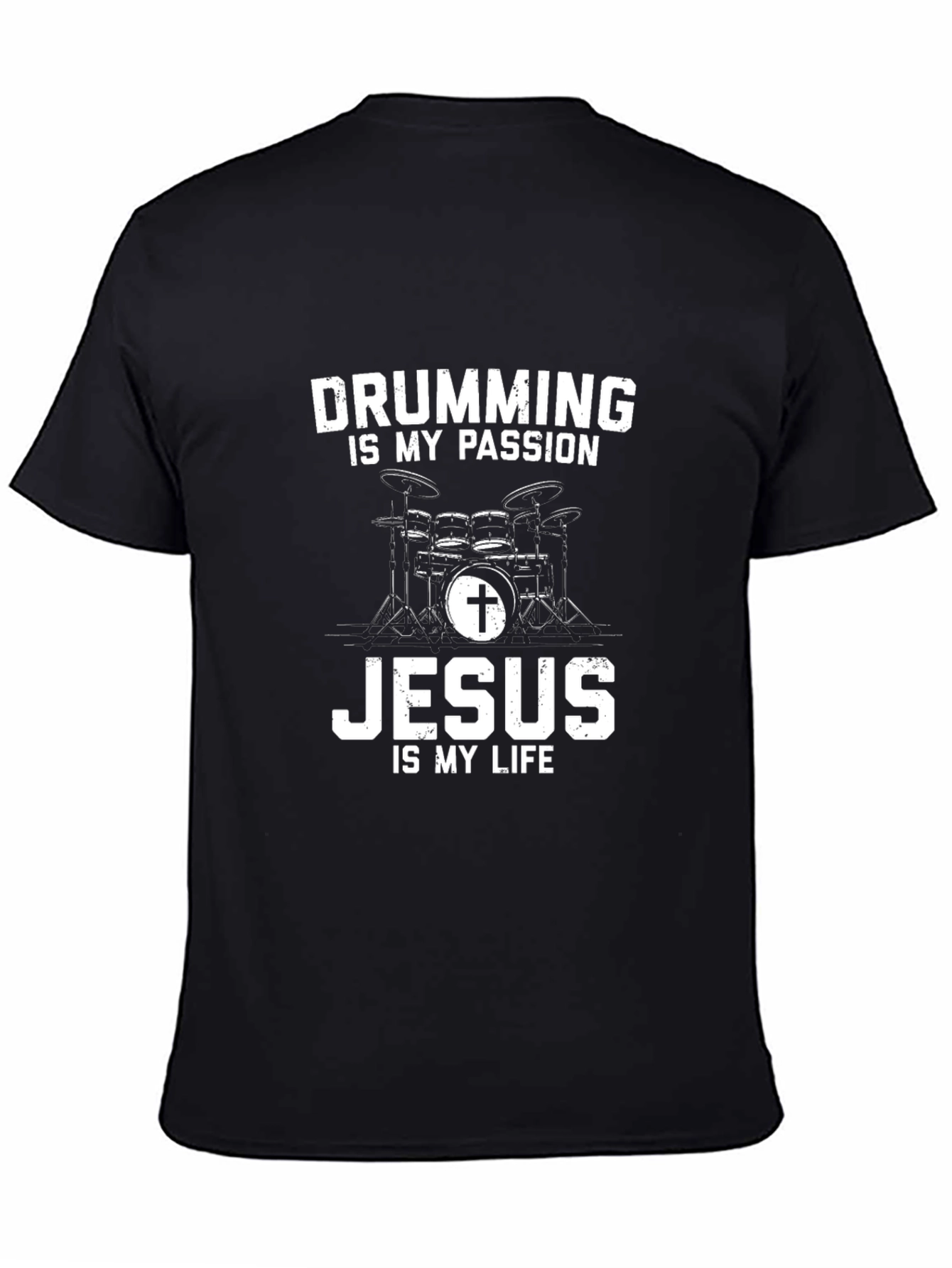 Drumming Jesus T-Shirt - Passion and Faith