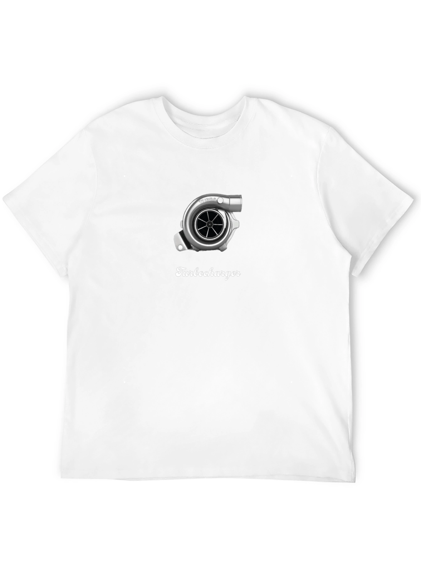 Turbocharger Graphic Tee - Black Cotton T-Shirt