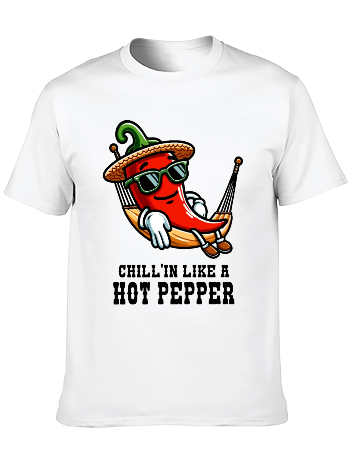 Chillin Hot Pepper T-Shirt - Funny Graphic Tee