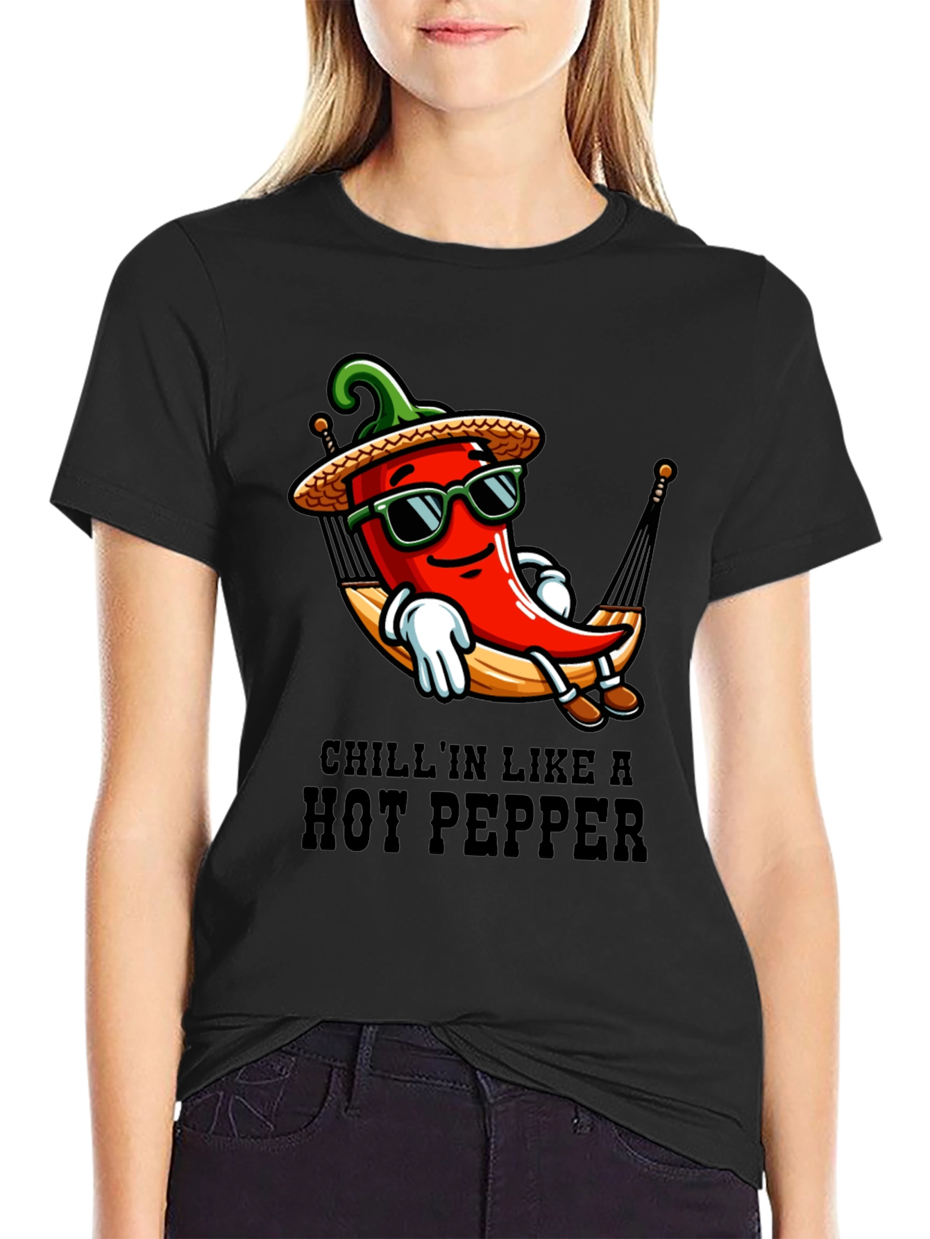 Chillin Hot Pepper T-Shirt - Funny Graphic Tee