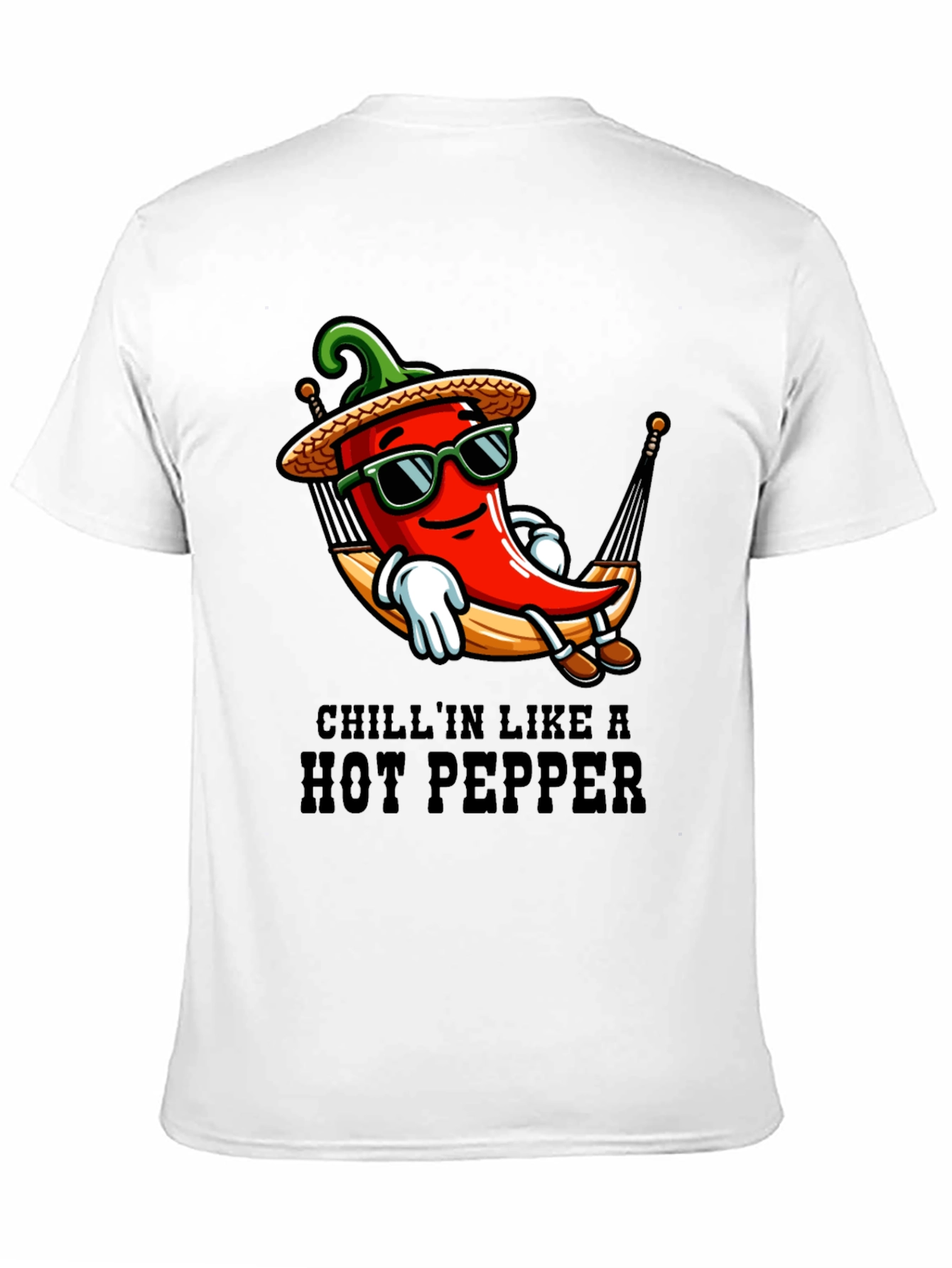 Chillin Hot Pepper T-Shirt - Funny Graphic Tee