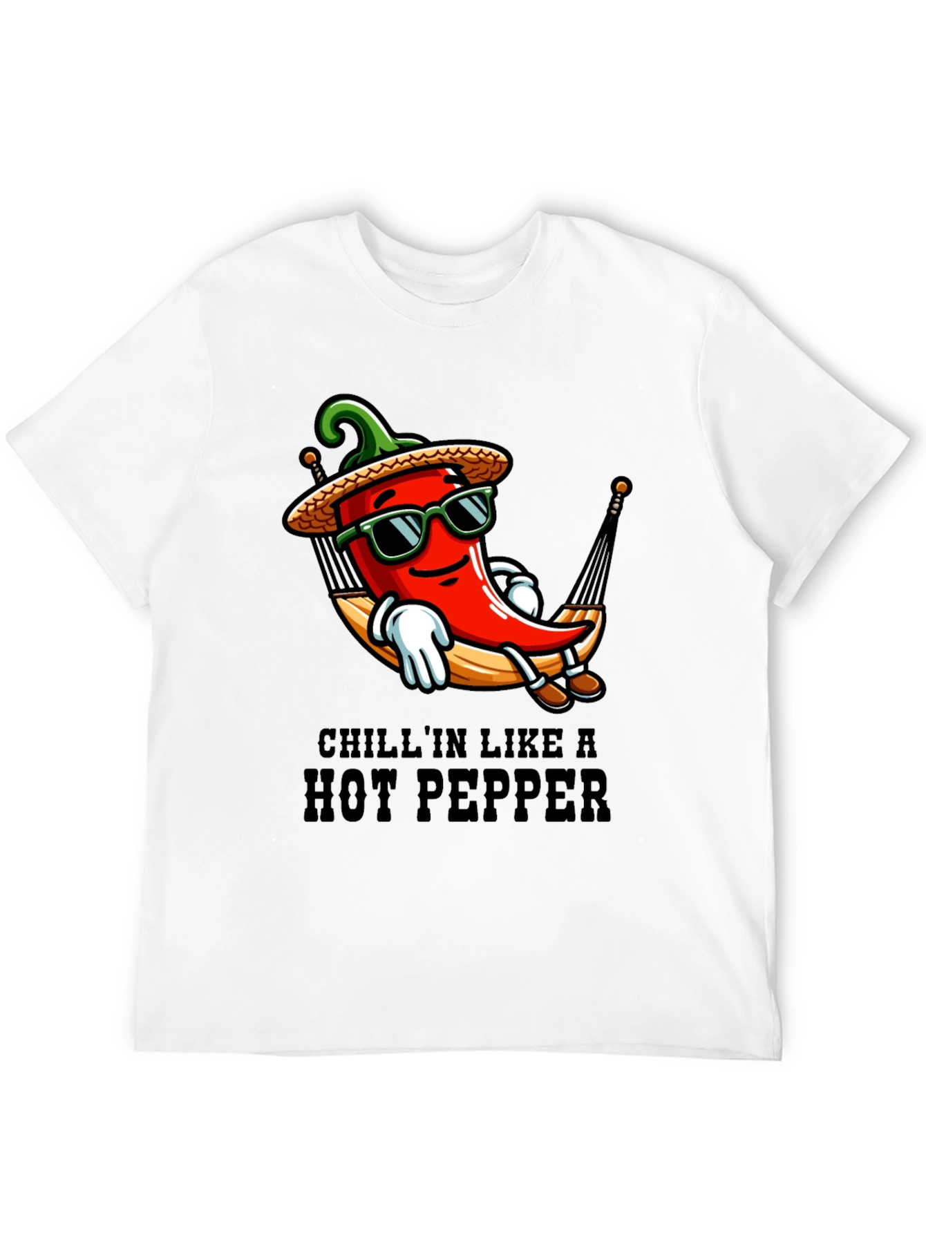 Chillin Hot Pepper T-Shirt - Funny Graphic Tee