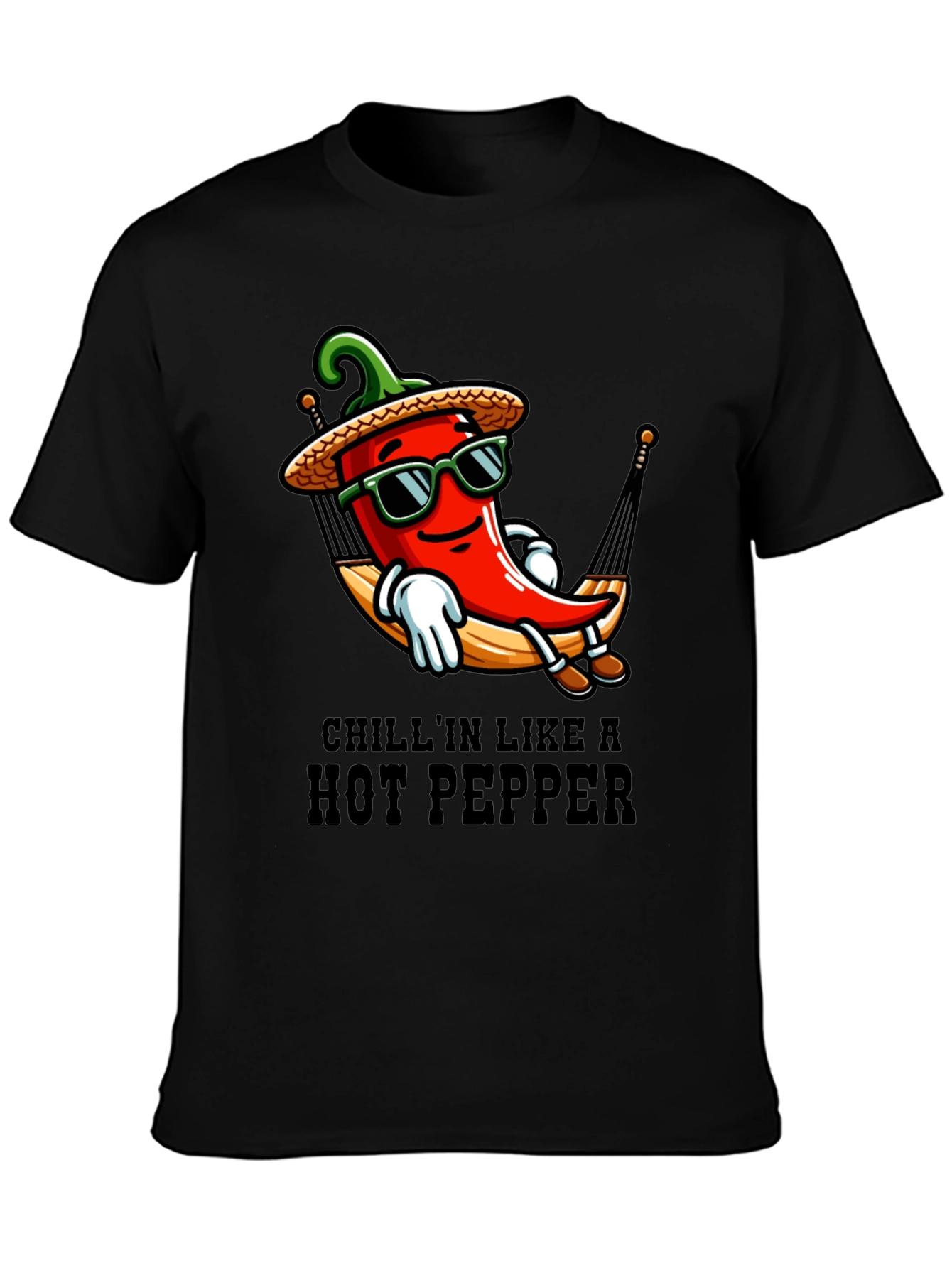 Chillin Hot Pepper T-Shirt - Funny Graphic Tee