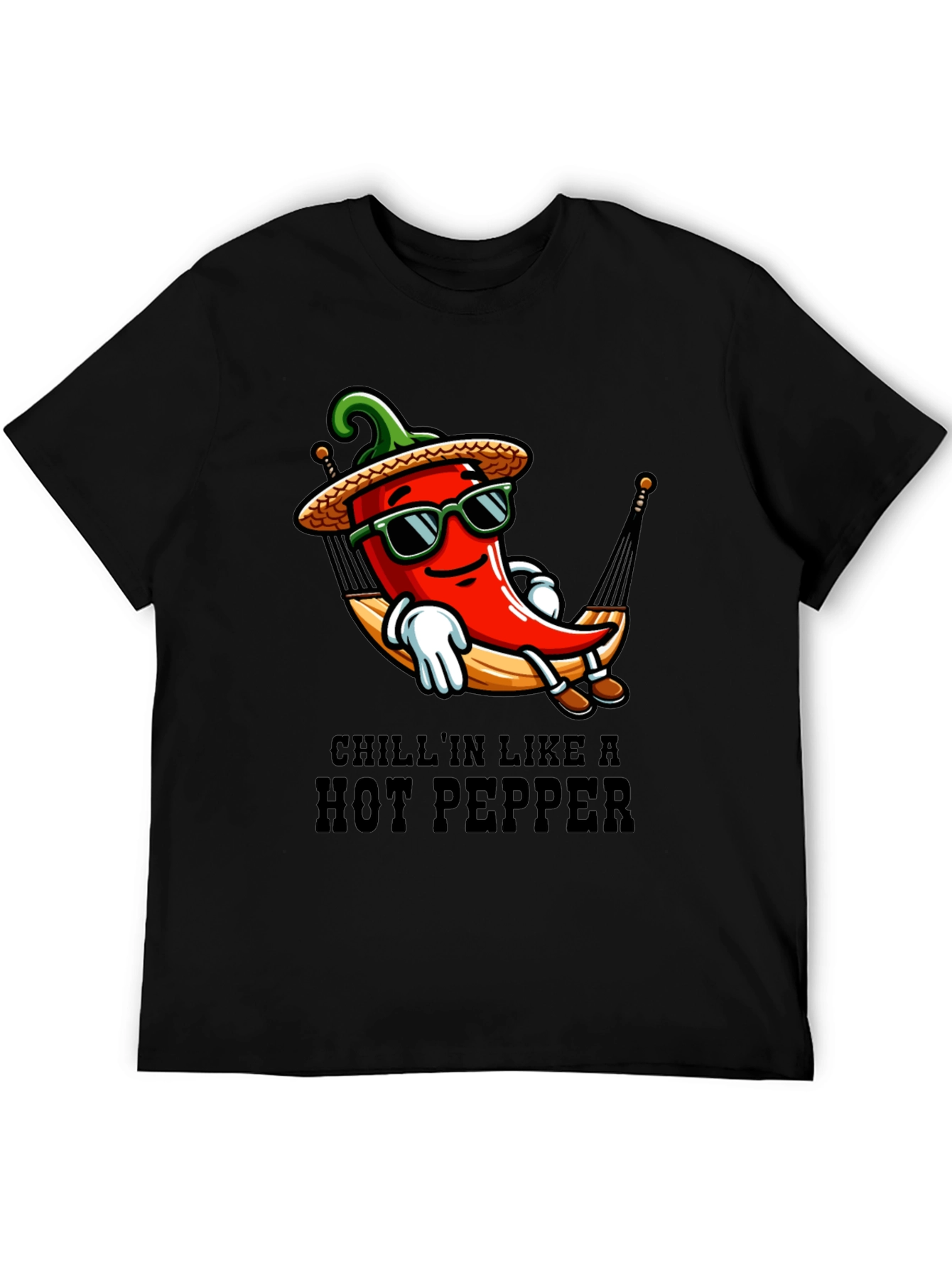 Chillin Hot Pepper T-Shirt - Funny Graphic Tee