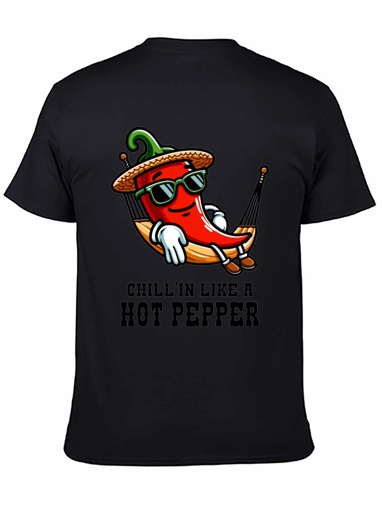 Chillin Hot Pepper T-Shirt - Funny Graphic Tee