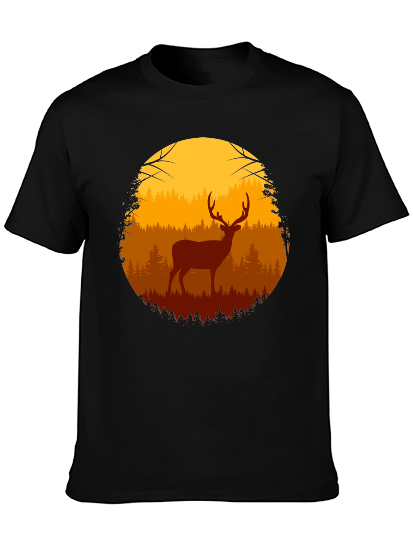 Deer in Forest Graphic Tee