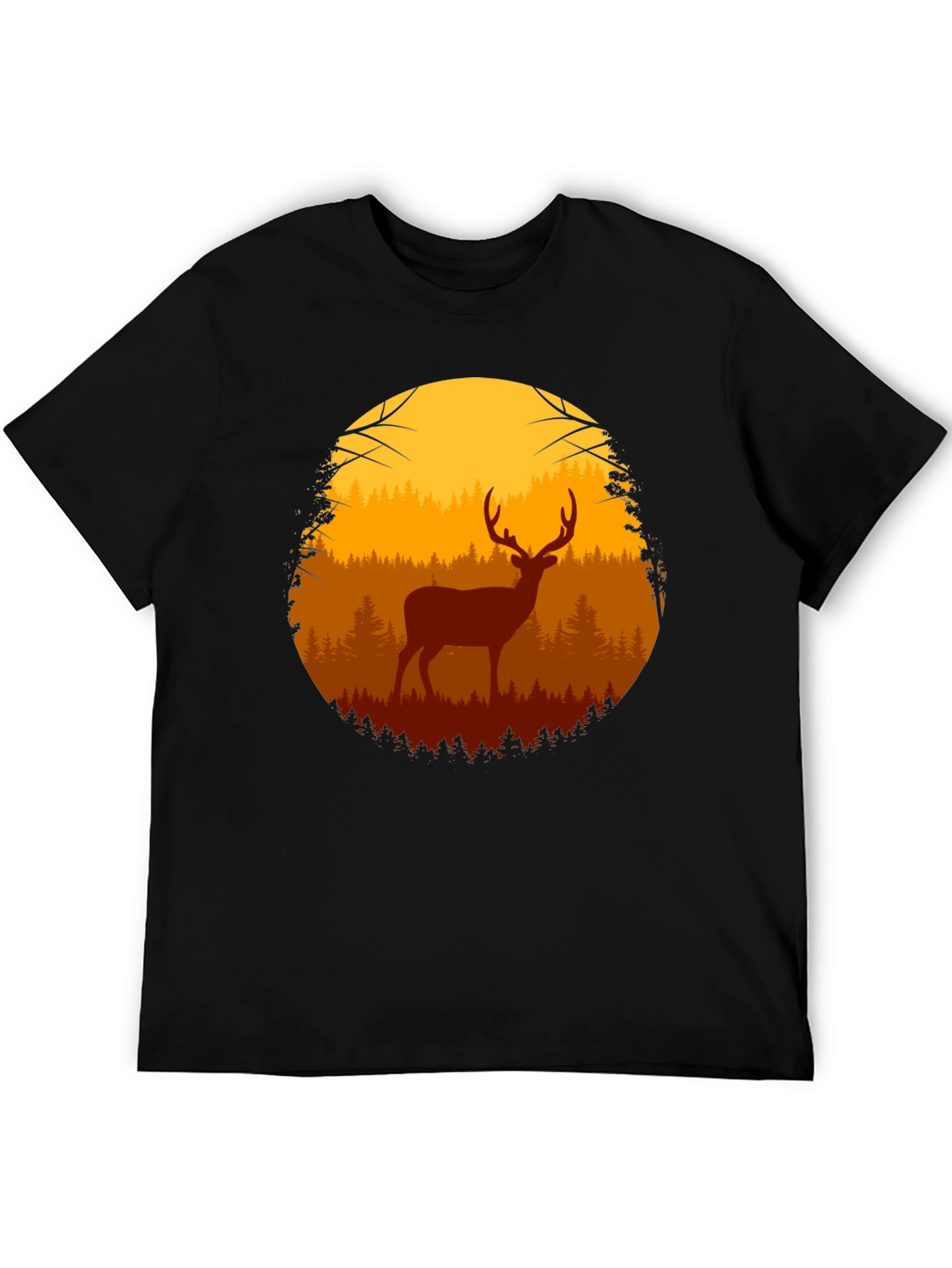 Deer in Forest Graphic Tee
