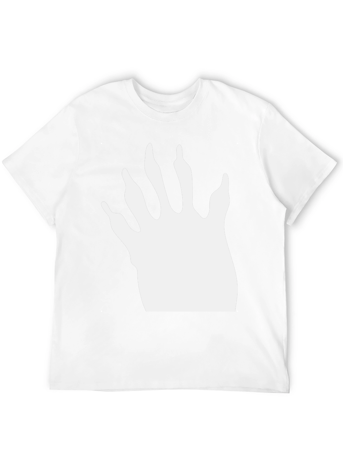 Raccoon Paw Print T-Shirt - Black Cotton Blend Tee